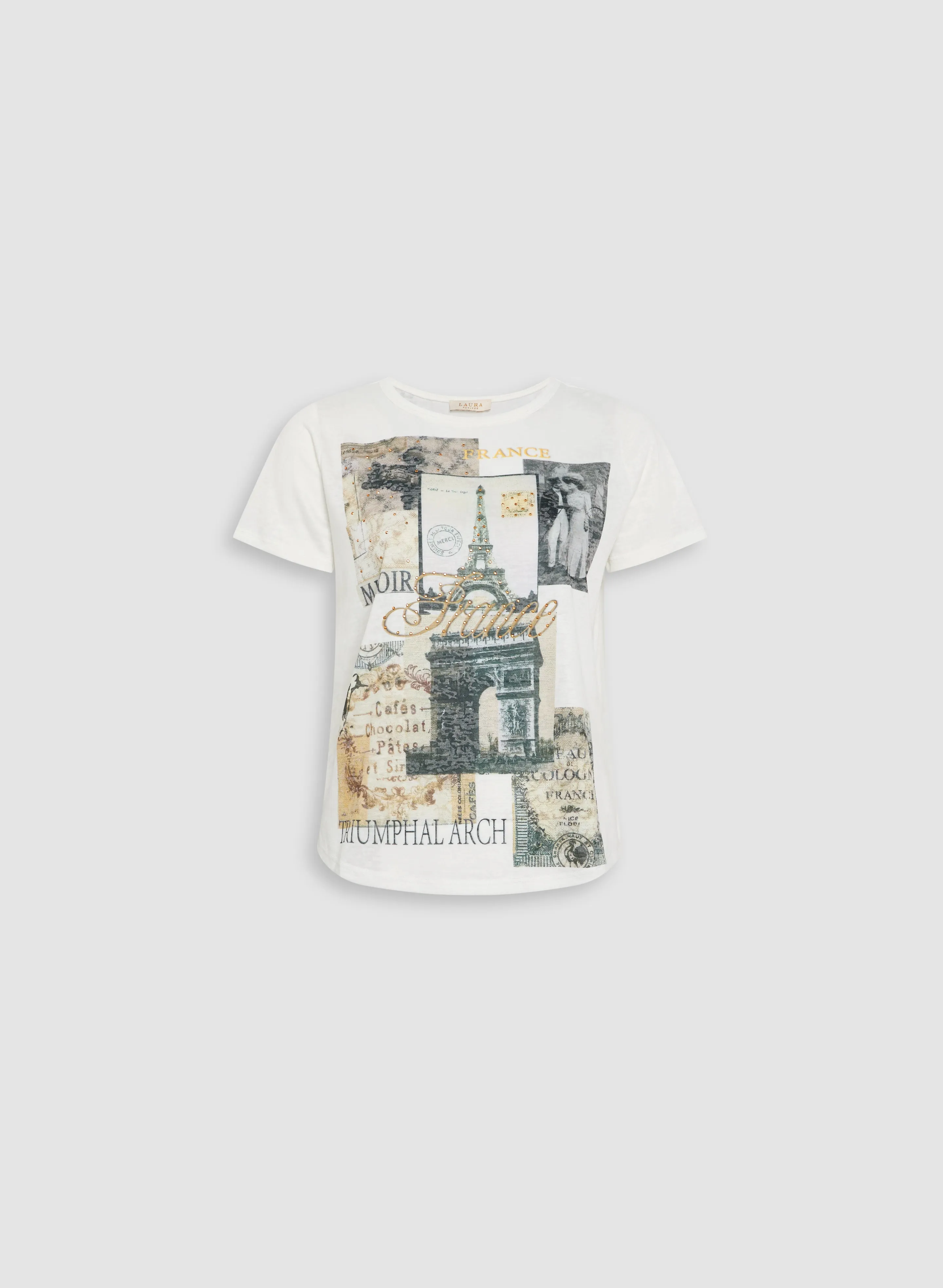 Paris Print T-Shirt sold by Laura product image thumbnail 5