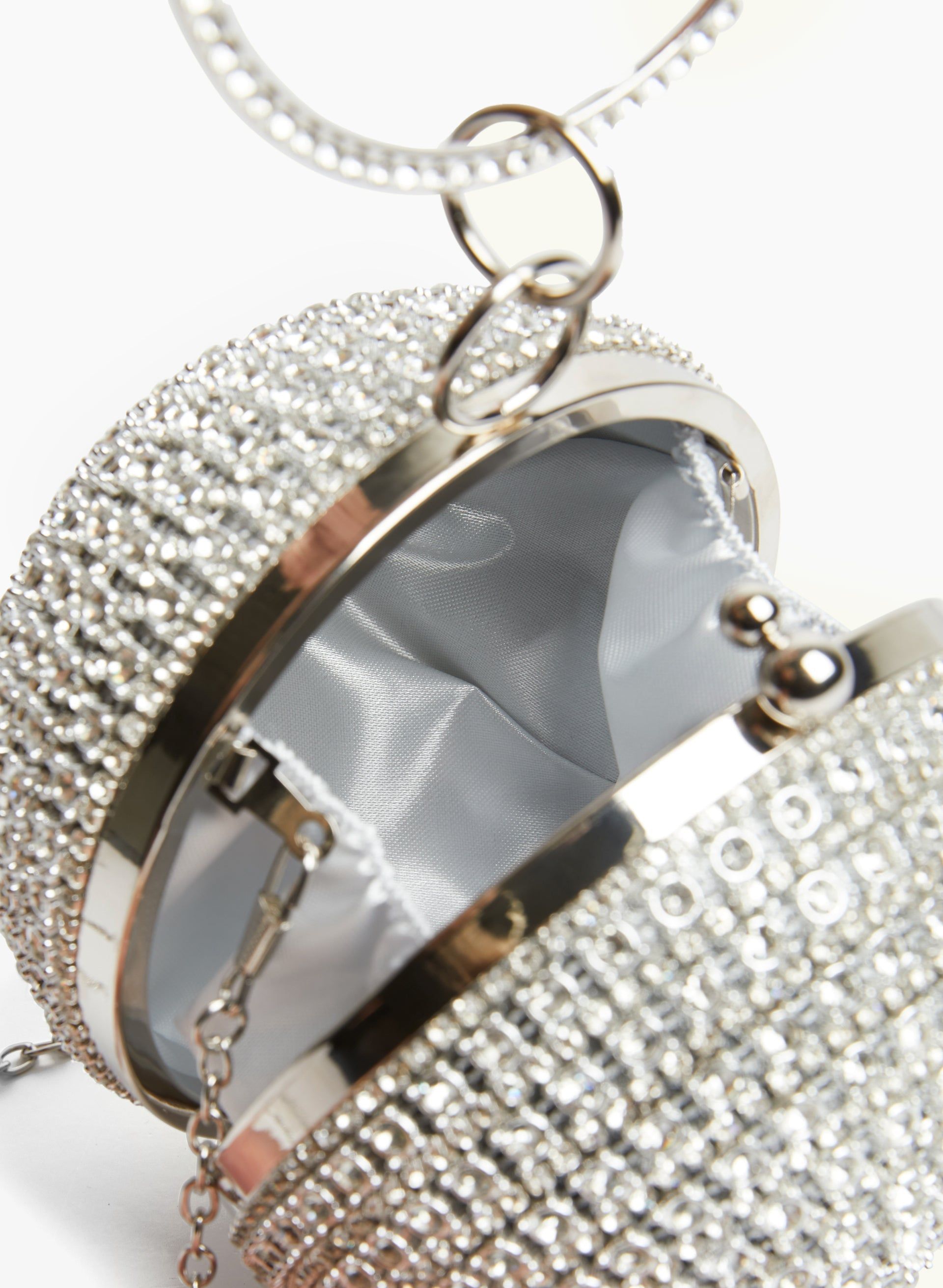 Crystal-Encrusted Ball Clutch sold by Laura product image thumbnail 3