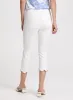 Embroidered Hem Denim Capris sold by Laura