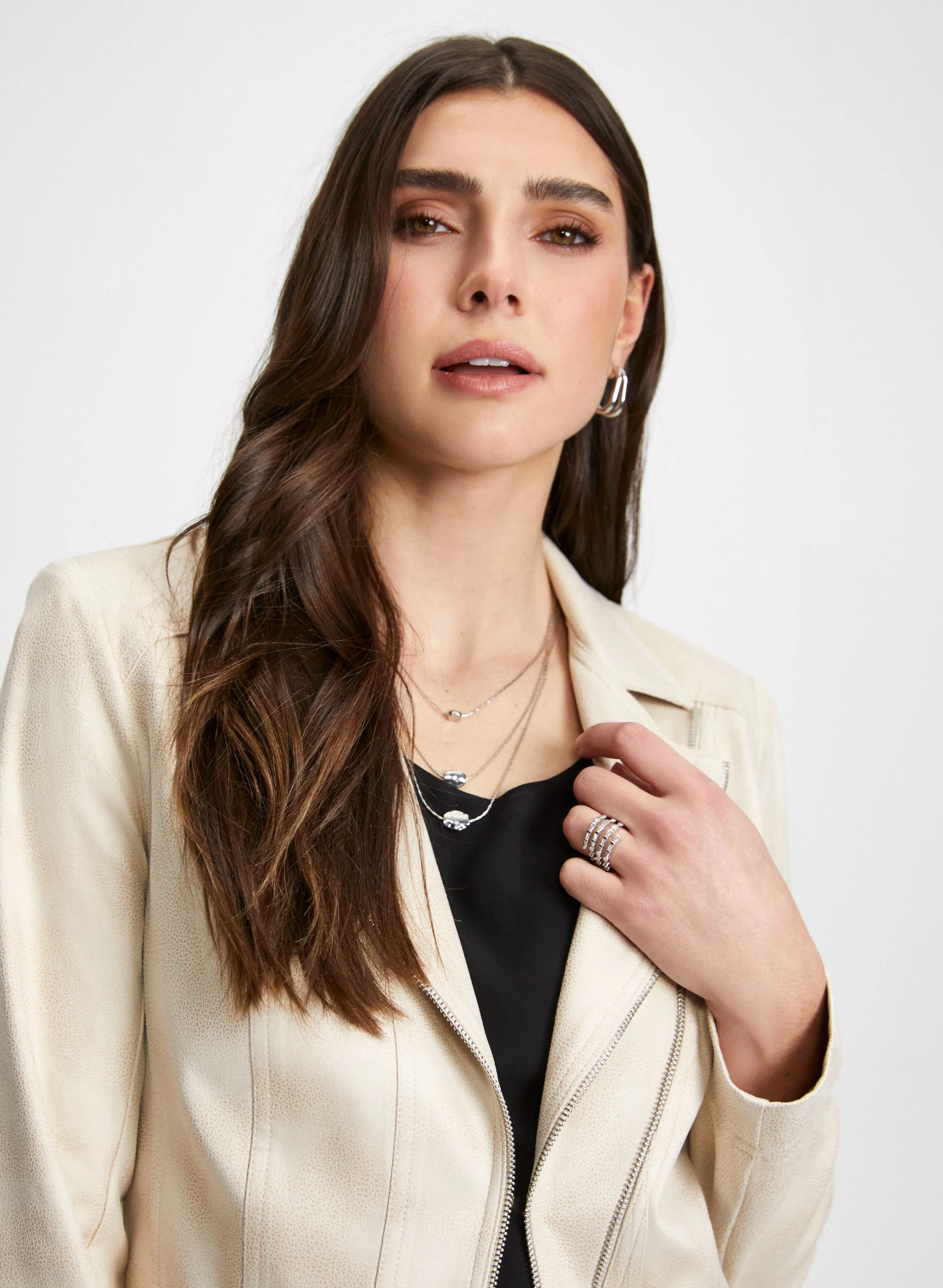 Zip Detail Redingote Jacket sold by Laura product image thumbnail 5