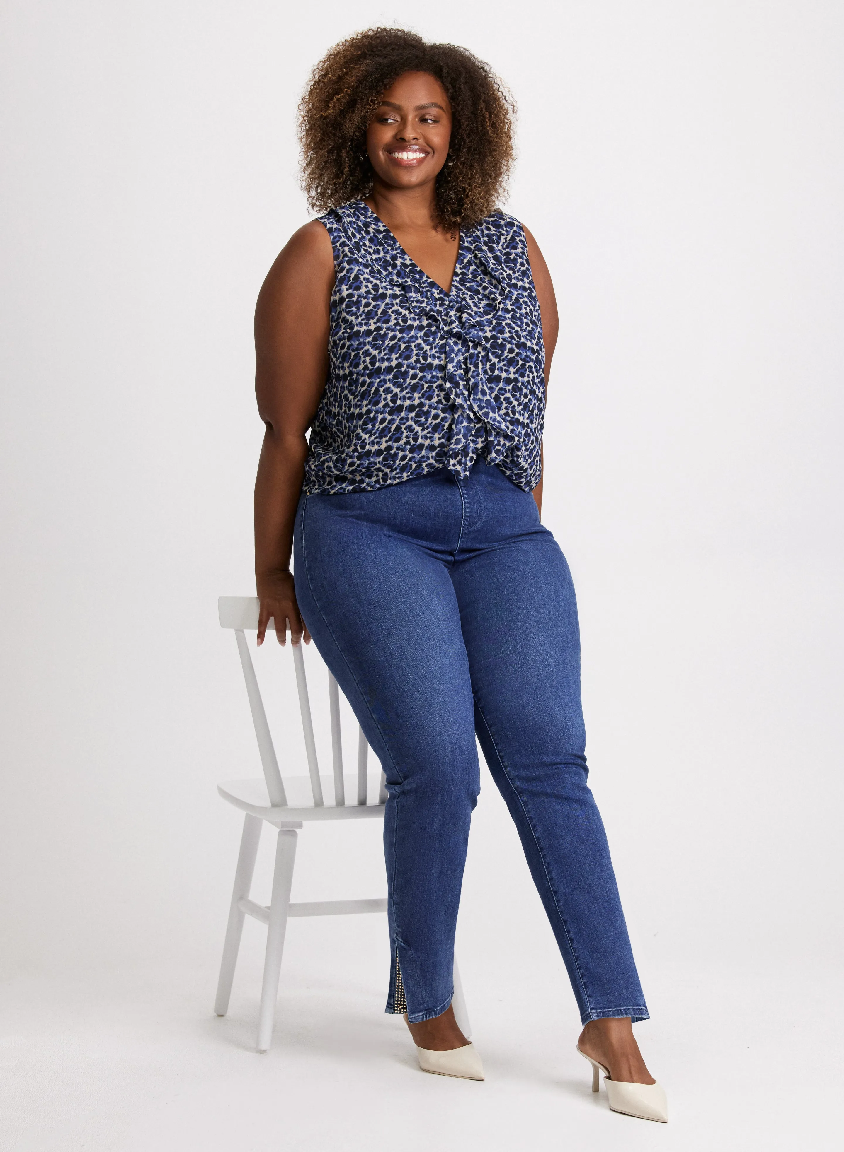 Sleeveless Leopard Print Blouse sold by Laura product image thumbnail 3