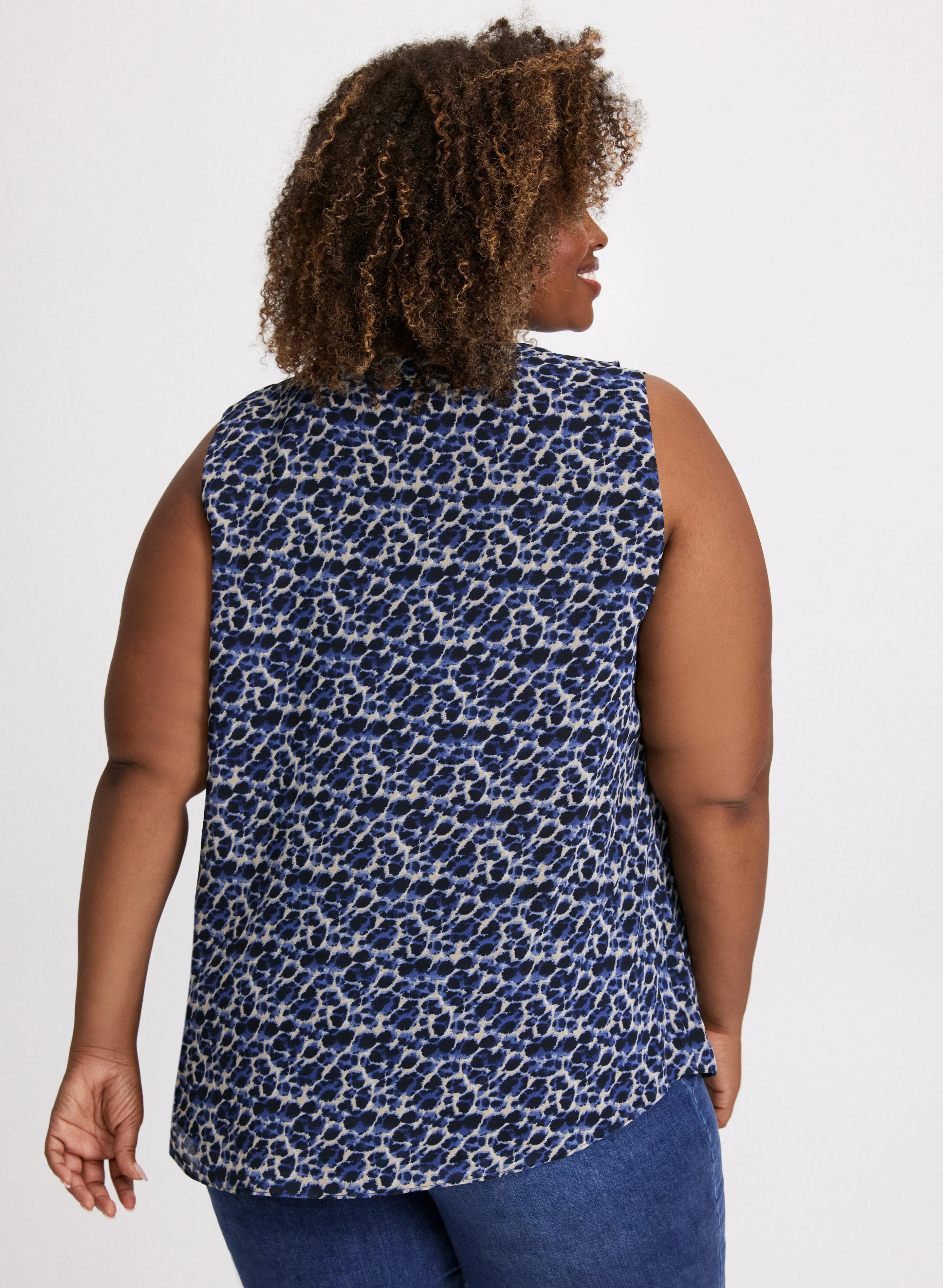 Sleeveless Leopard Print Blouse sold by Laura product image thumbnail 4