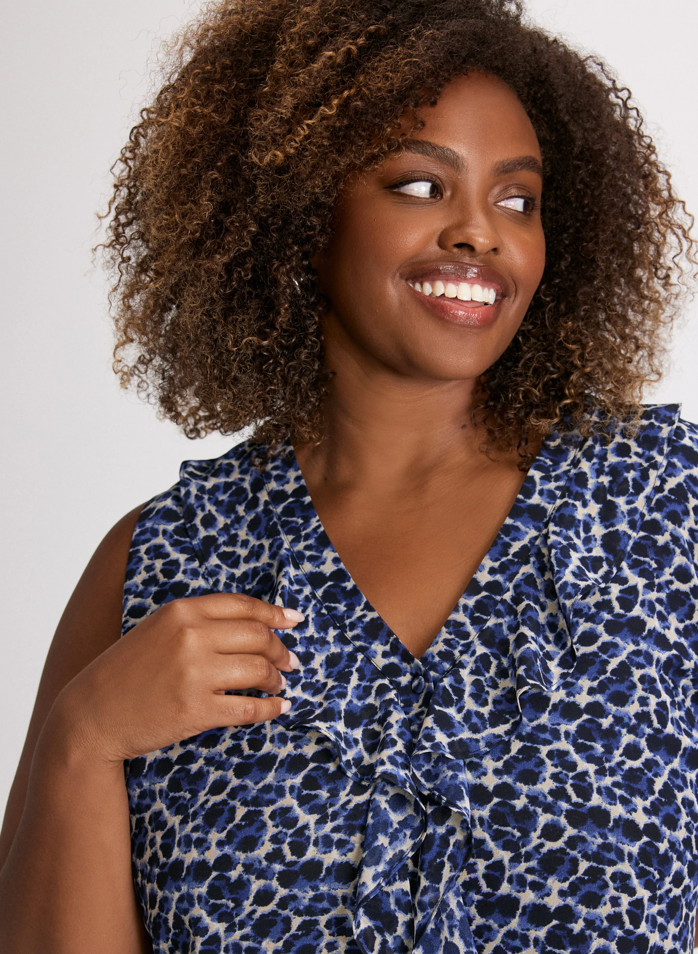 Sleeveless Leopard Print Blouse sold by Laura product image thumbnail 2