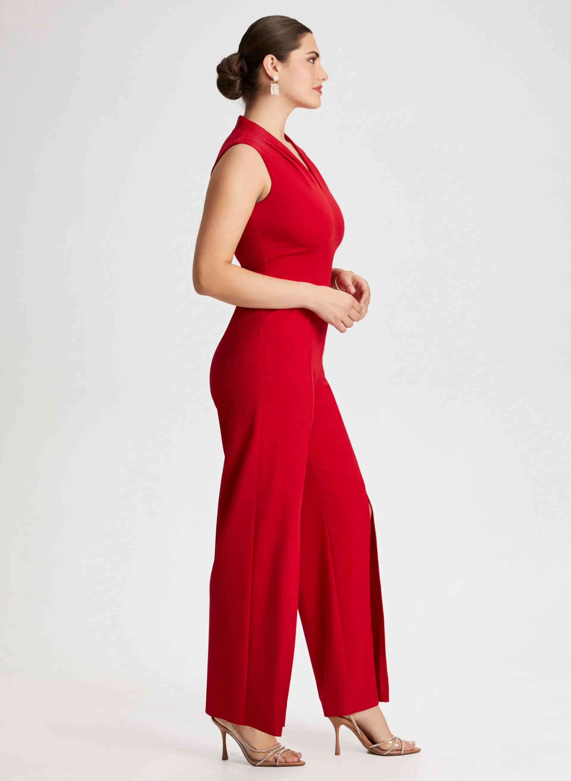 Wide Leg Slit Detail Jumpsuit sold by Laura product image thumbnail 2