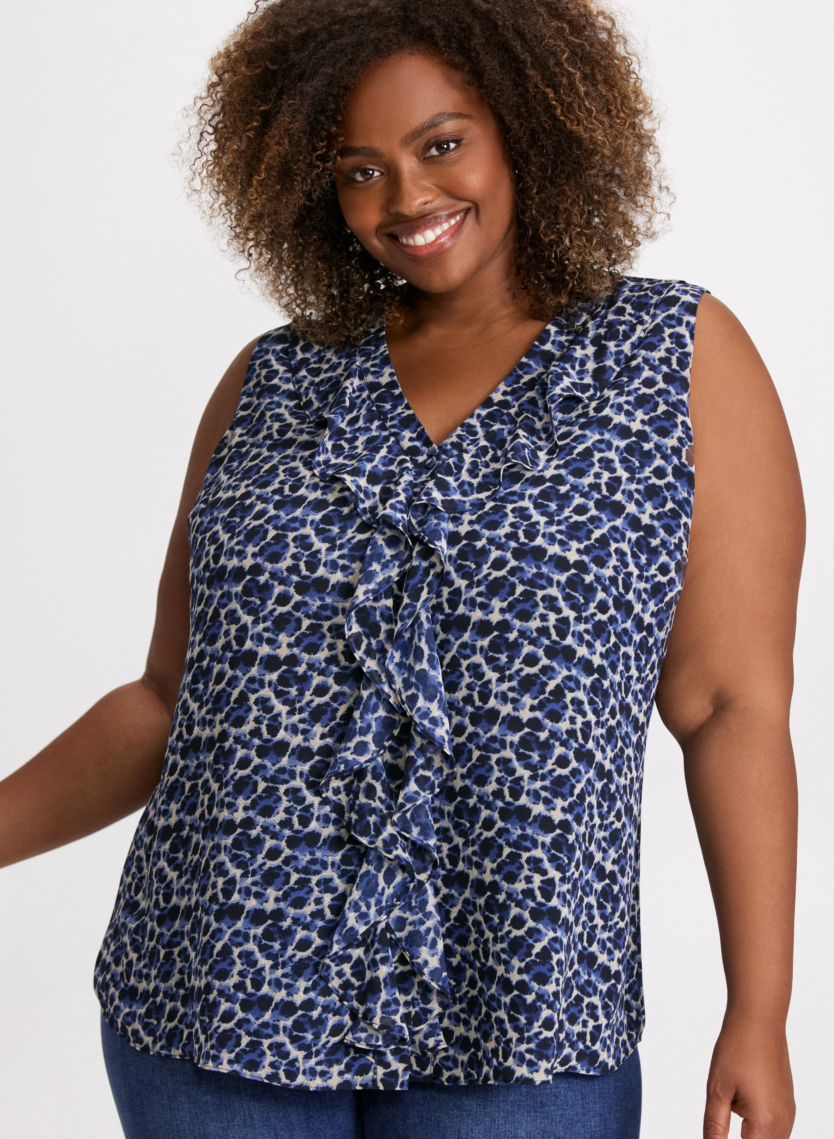 Sleeveless Leopard Print Blouse sold by Laura product image thumbnail 5