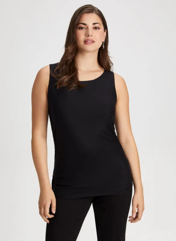 Shirring Detail Sleeveless Top sold by Laura