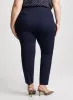 Button Tab Detail Pull-On Pants sold by Laura