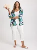 Tropical Print Open Cardigan sold by Laura