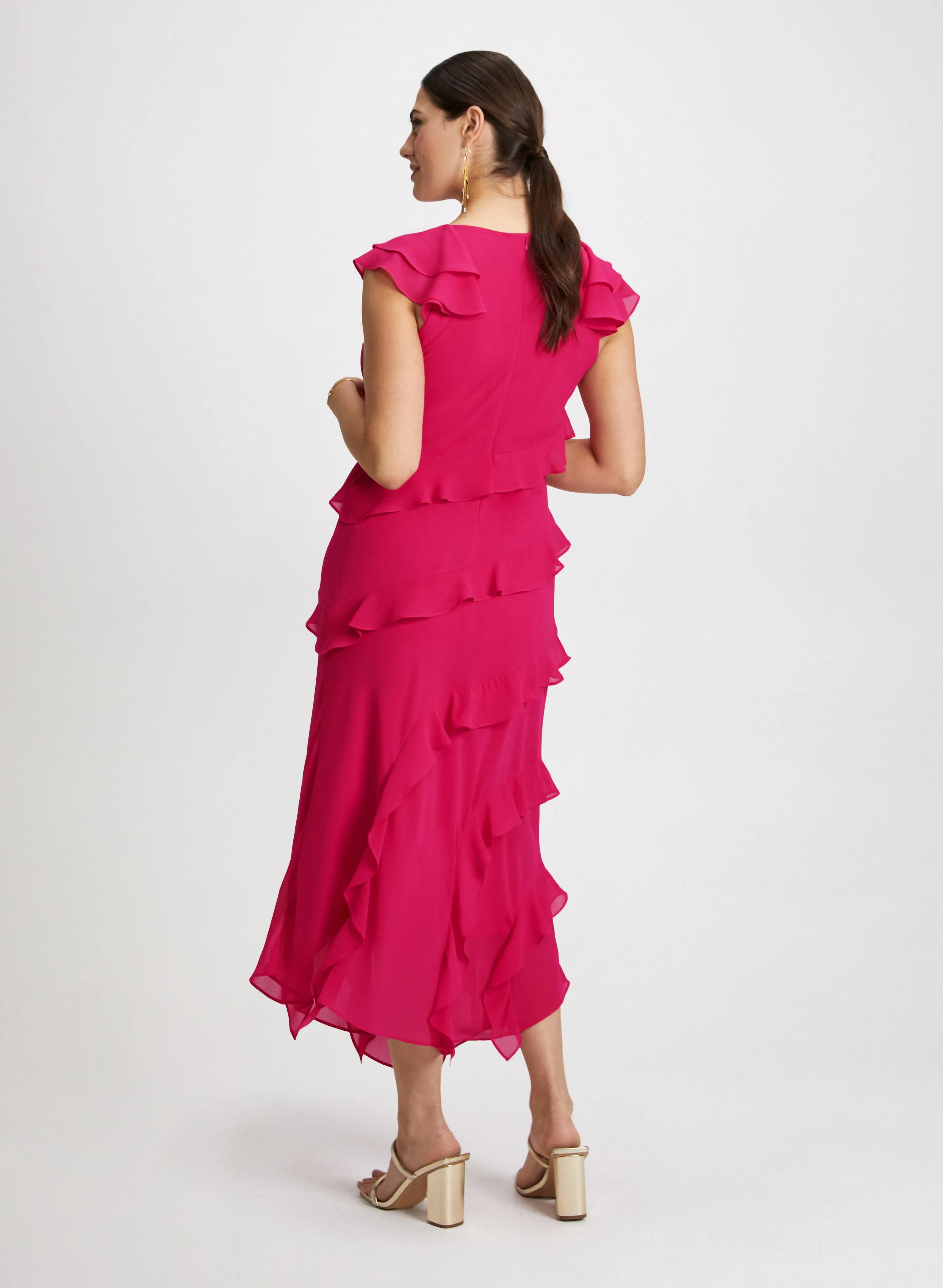 Ruffle Detail Chiffon Dress sold by Laura product image thumbnail 2