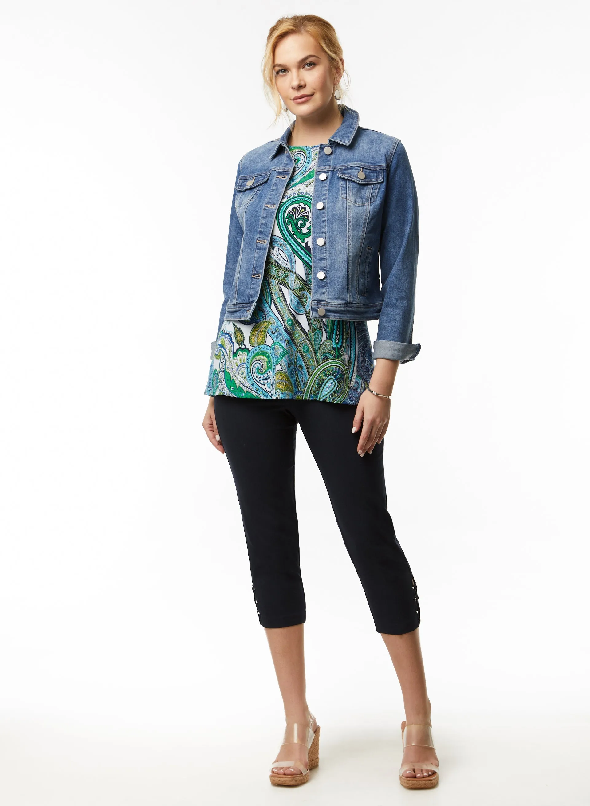 Boat Neck Paisley Print Top sold by Laura product image thumbnail 3