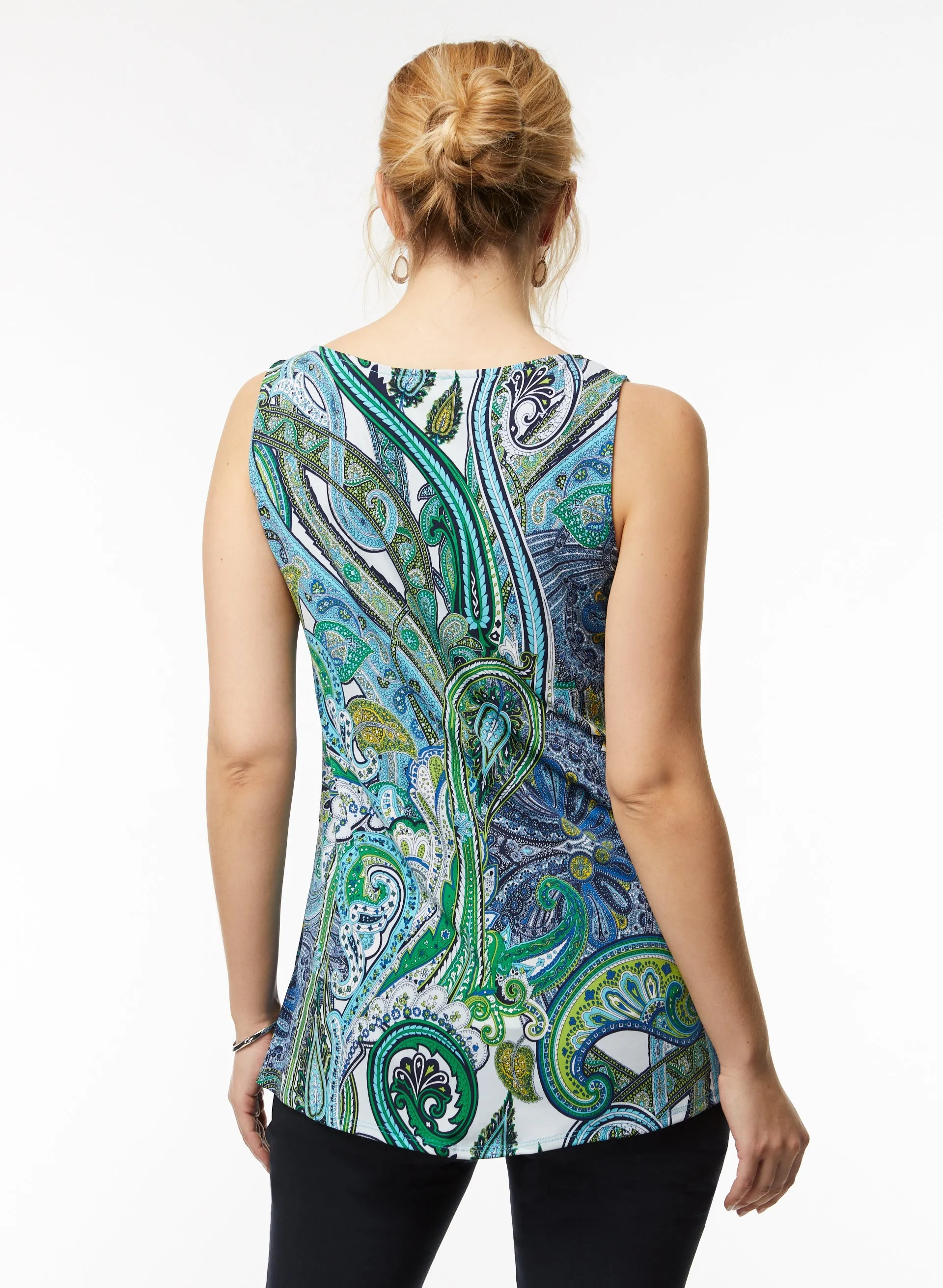 Boat Neck Paisley Print Top sold by Laura product image thumbnail 4
