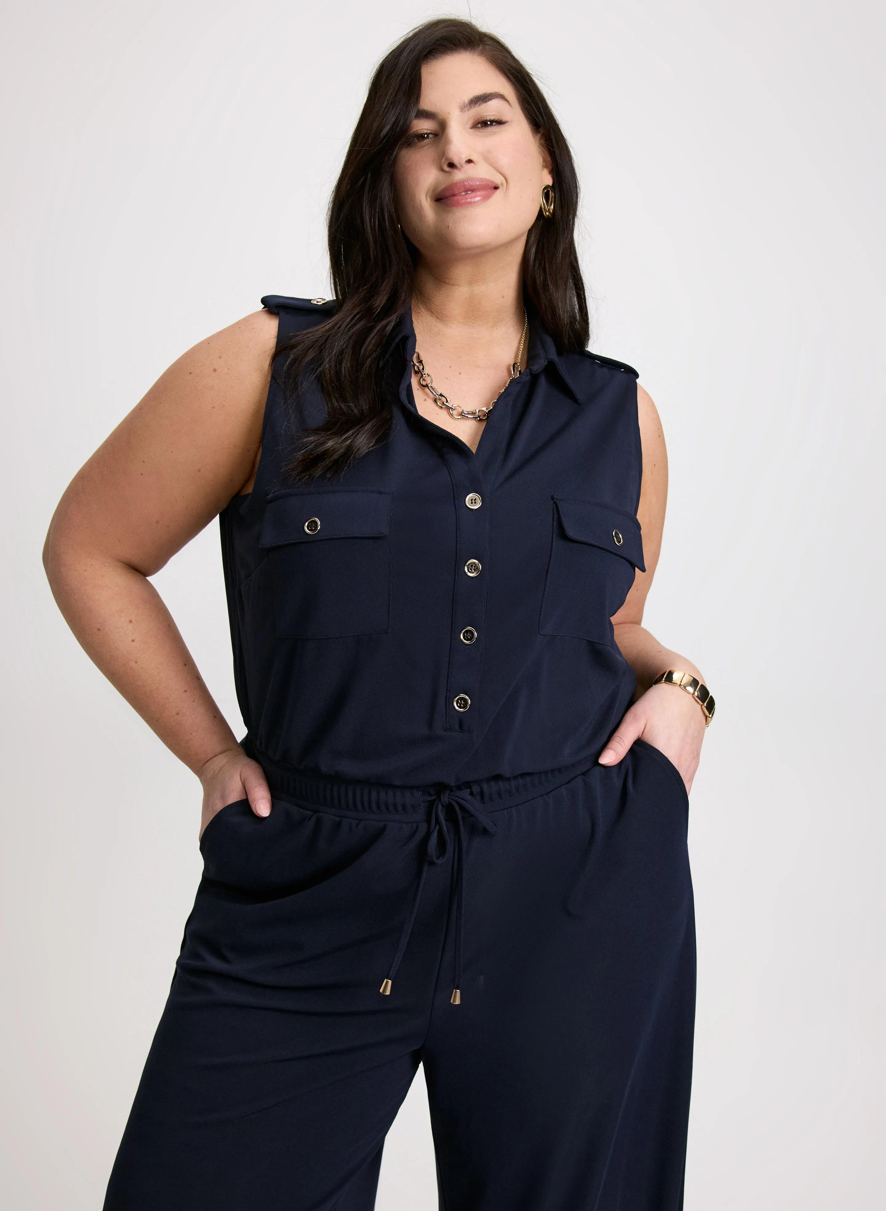 Drawstring Waist Jumpsuit sold by Laura product image thumbnail 3