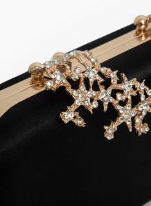 Crystal Star Detail Box Clutch sold by Laura