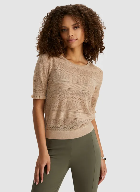 Pointelle Knit Top sold by Laura