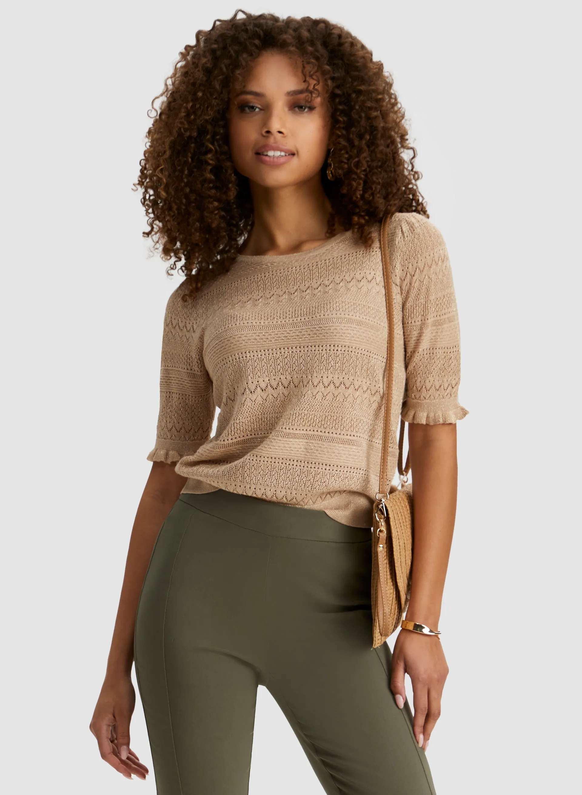 Pointelle Knit Top sold by Laura product image thumbnail 5