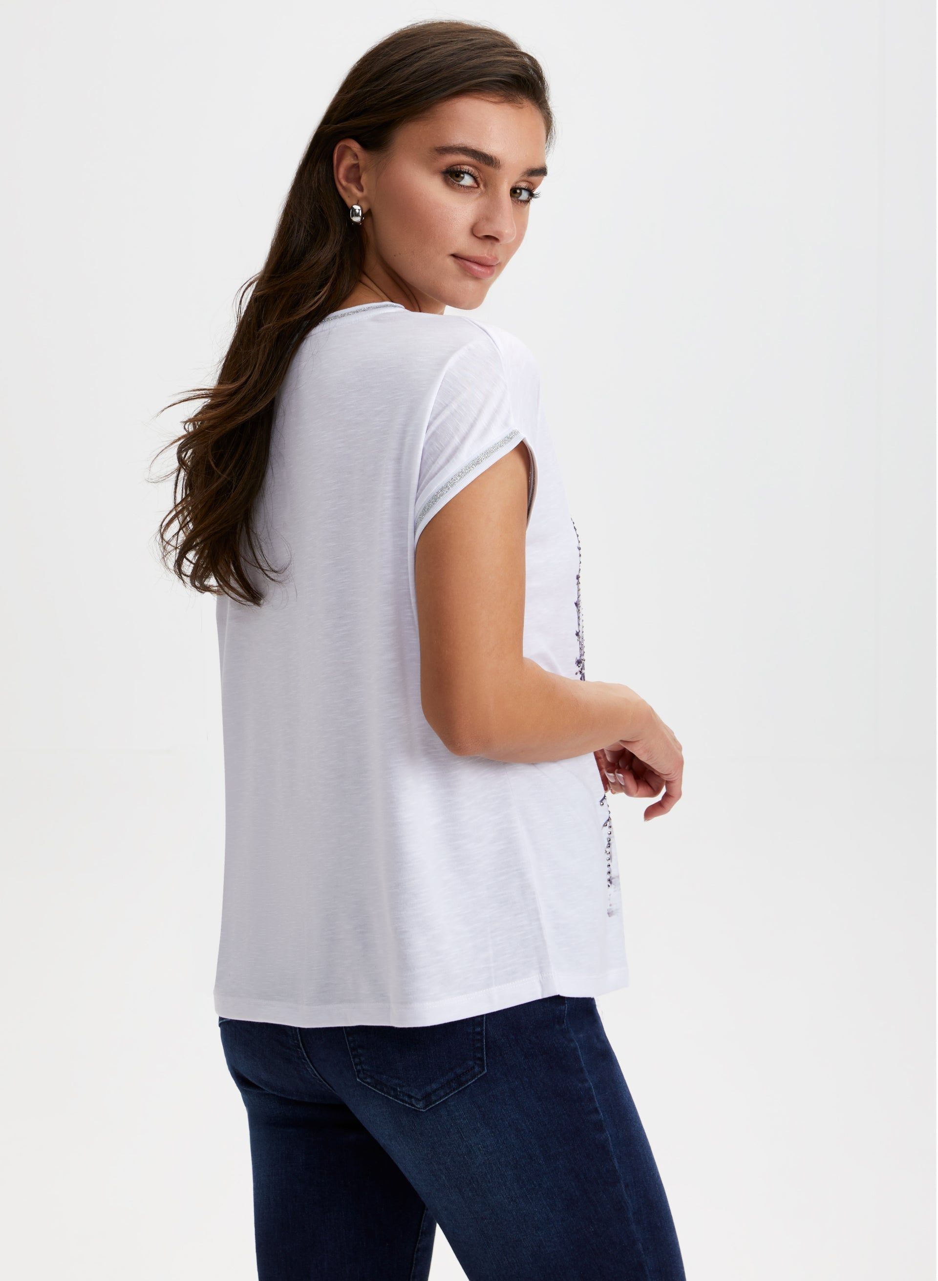 Placement Print Burnout Tee sold by Laura product image thumbnail 4