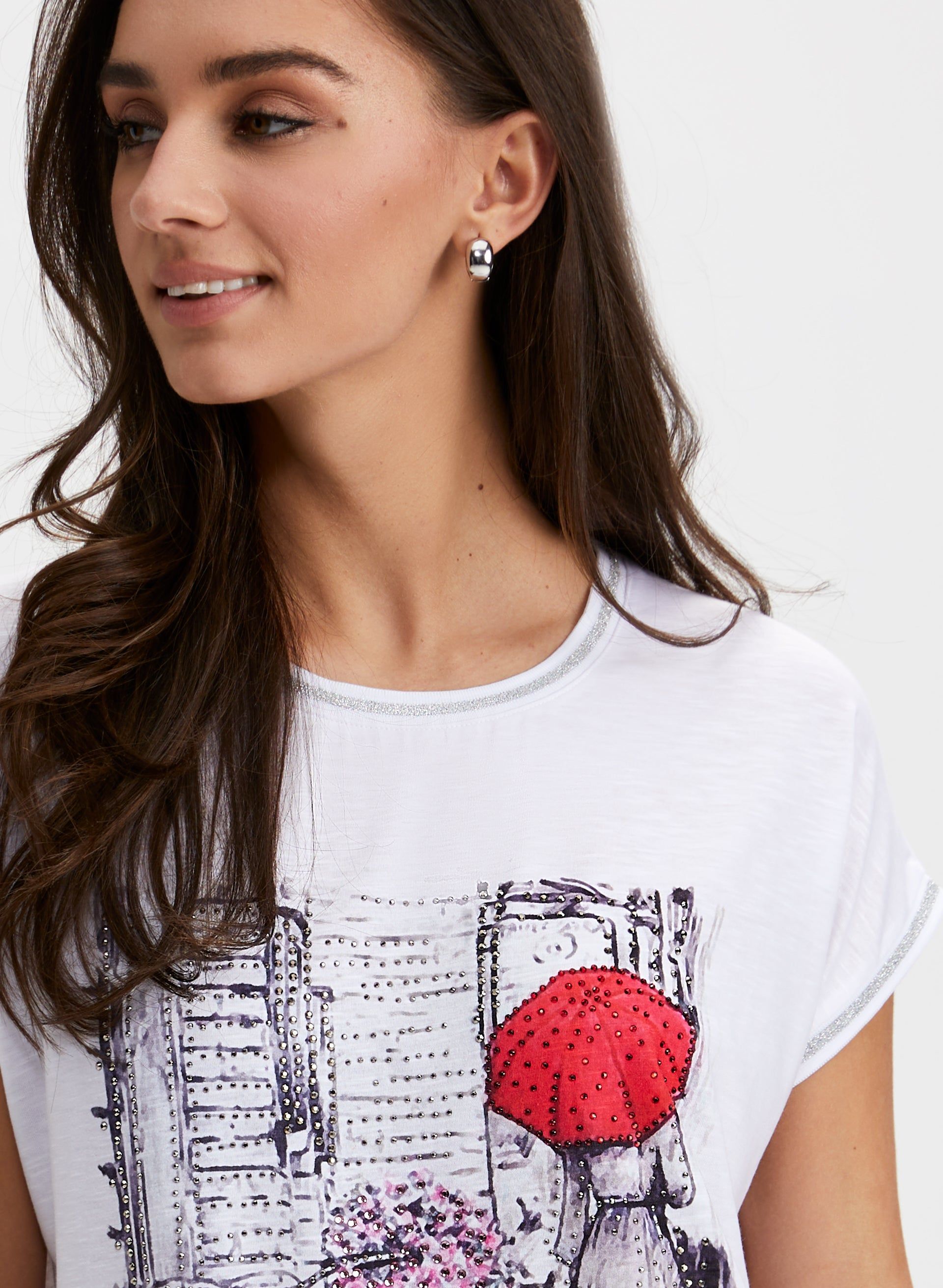 Placement Print Burnout Tee sold by Laura product image thumbnail 2