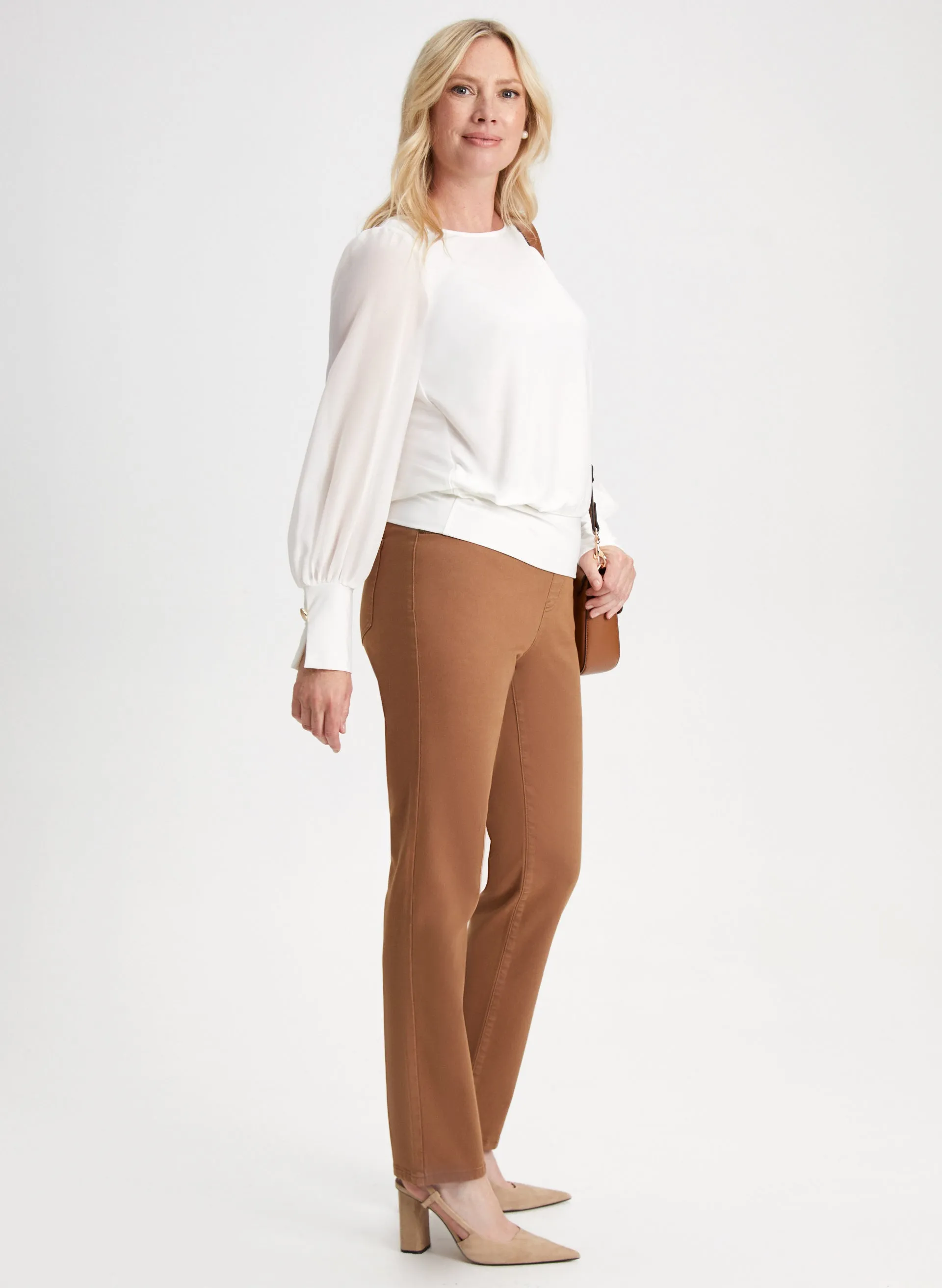 Pull-On Straight Leg Jeans sold by Laura product image thumbnail 4