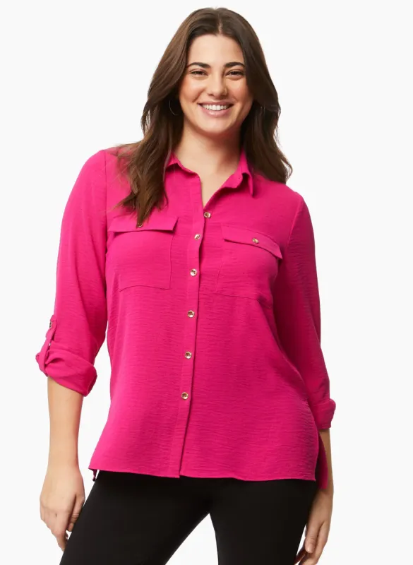 Button-Down Tunic Blouse sold by Laura