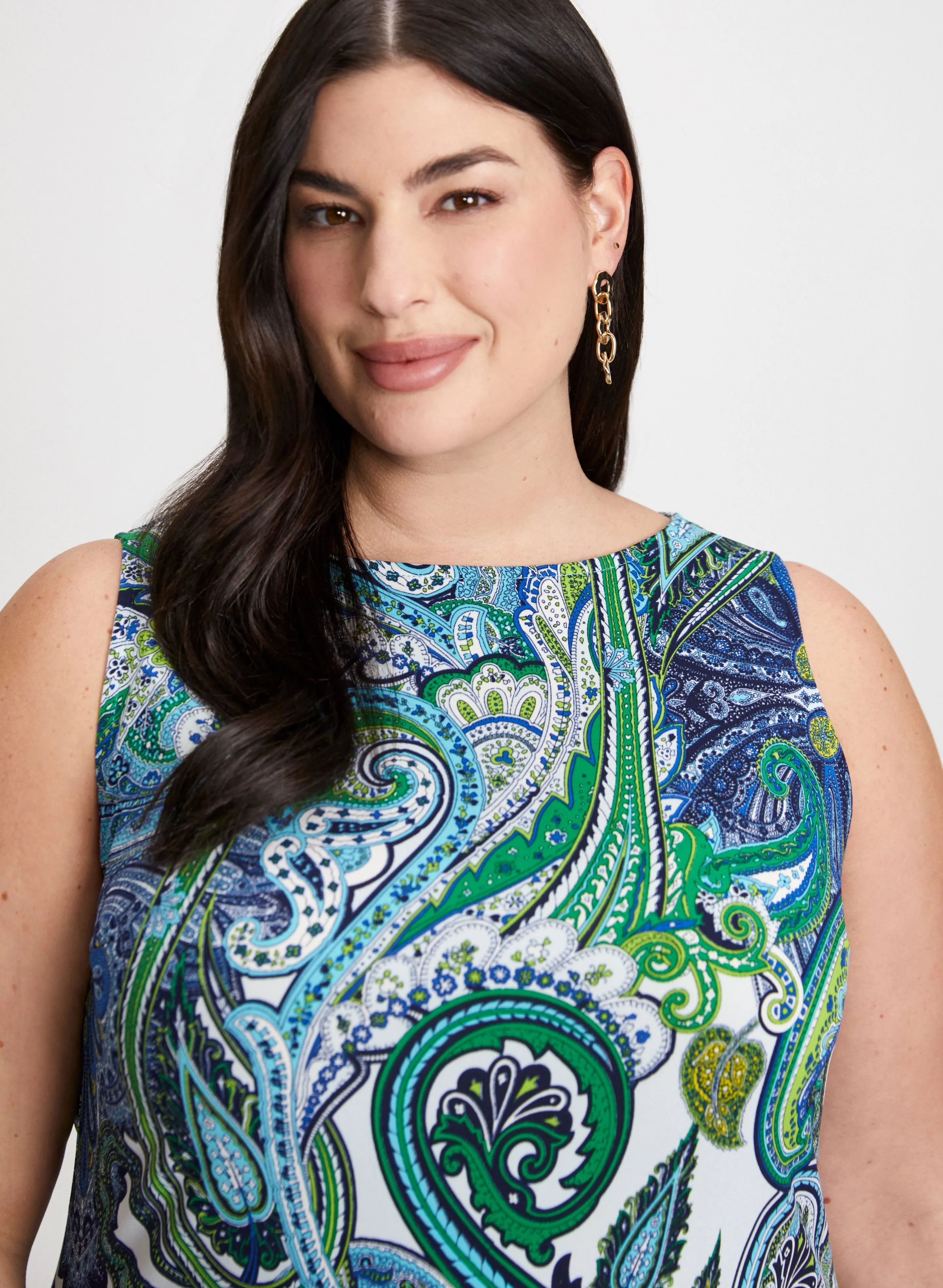 Sleeveless Paisley Print Top sold by Laura product image thumbnail 2