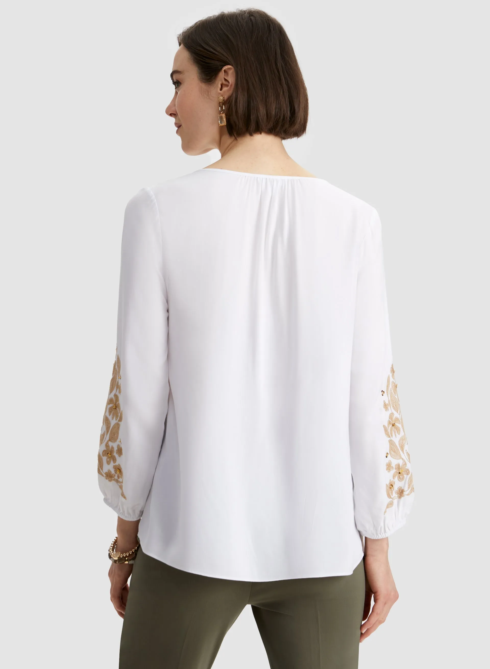 Floral Embroidery Blouse sold by Laura product image thumbnail 4
