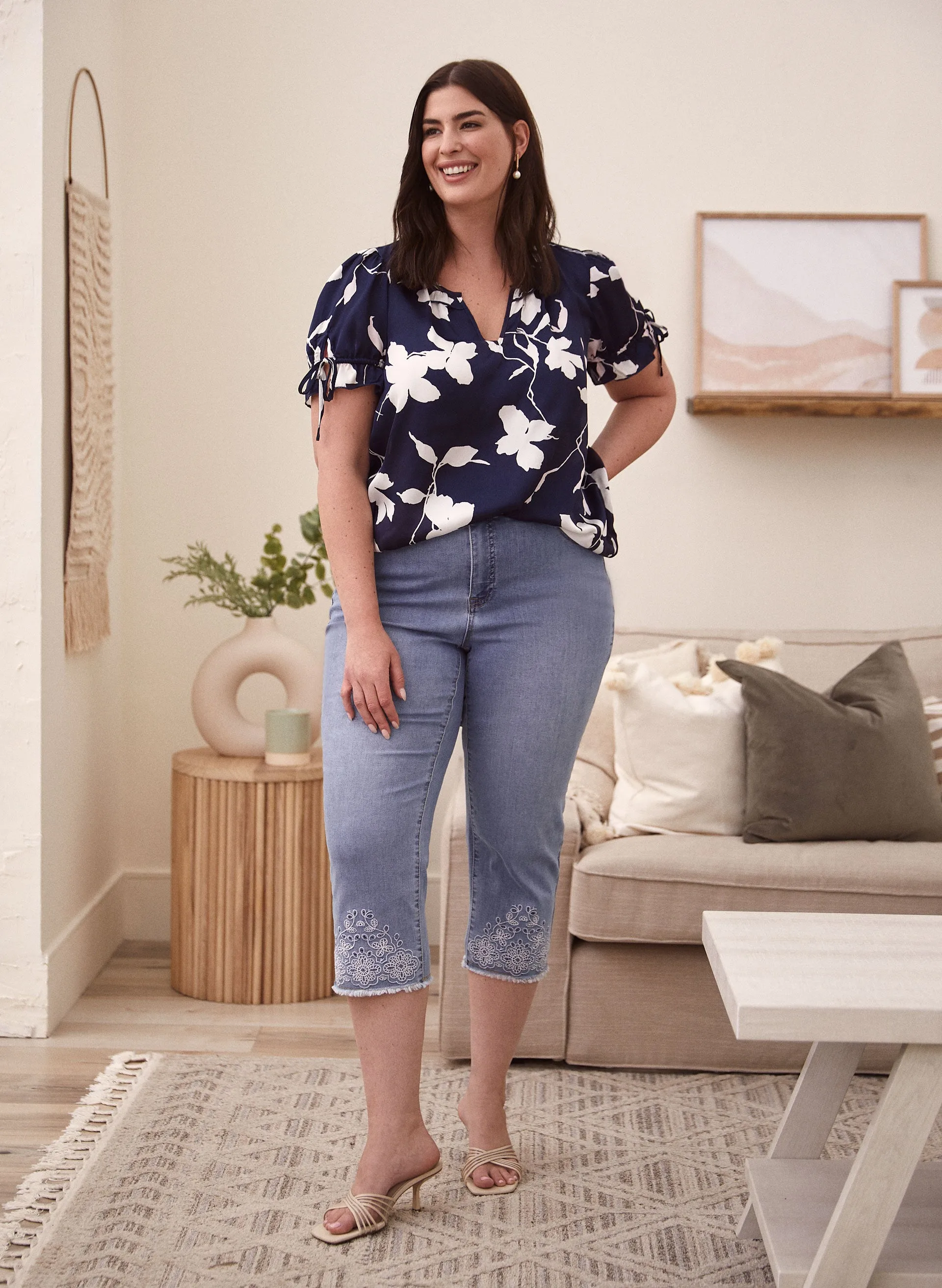 Floral Print Satin Blouse sold by Laura product image thumbnail 3