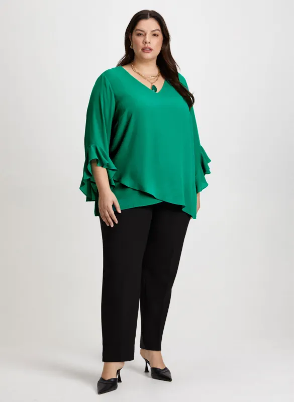 Asymmetric Blouse & Slim Leg Pants sold by Laura
