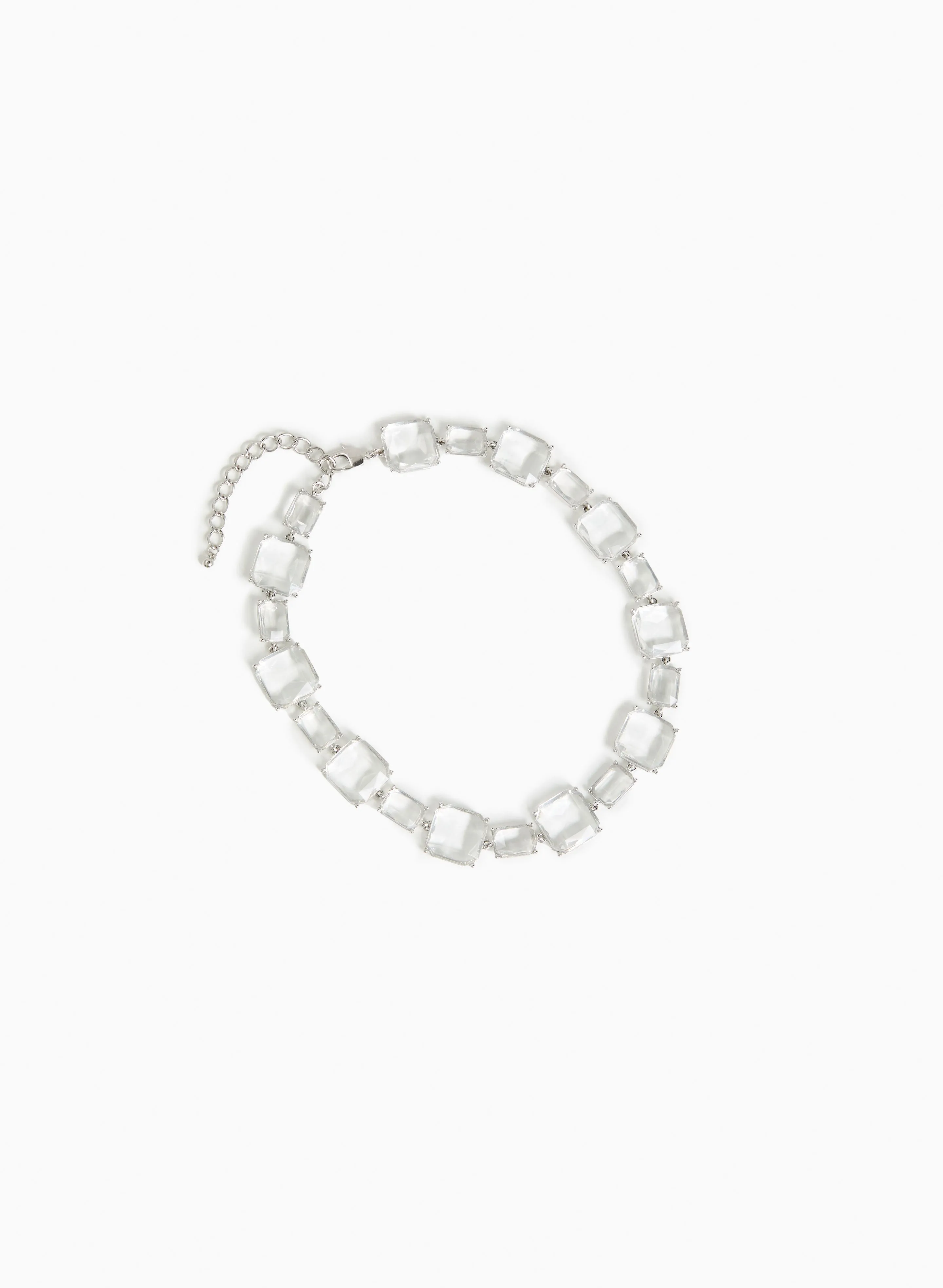 Clear Stone Necklace sold by Laura