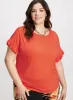 Ruffled Sleeve T-Shirt sold by Laura