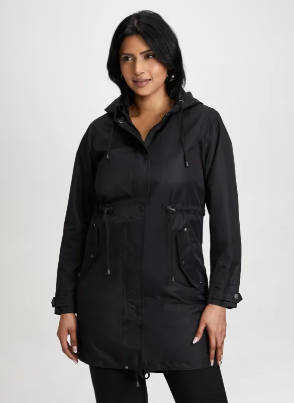 Hooded Utility Rain Jacket sold by Laura