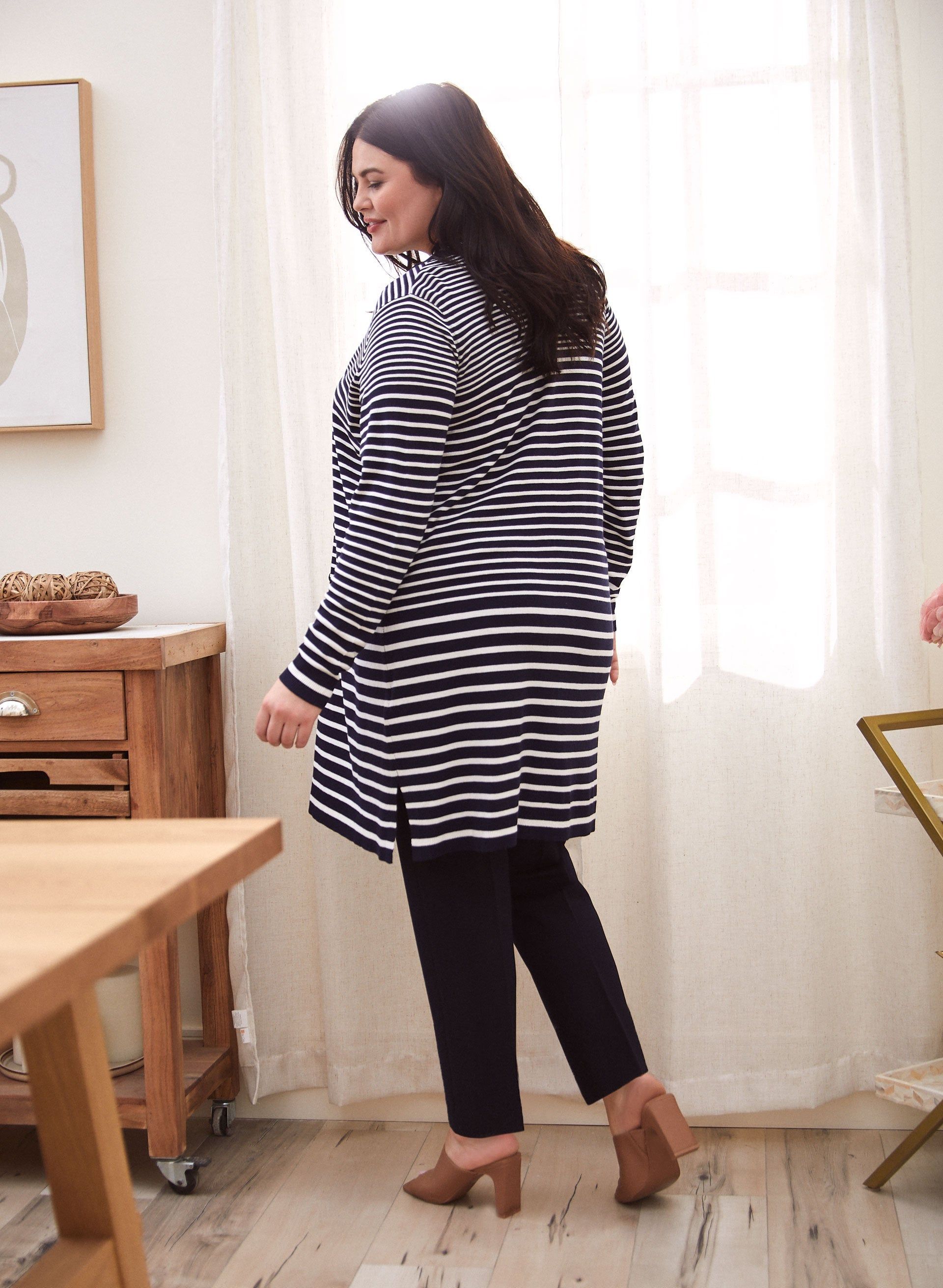 Stripe Print Cardigan sold by Laura product image thumbnail 2