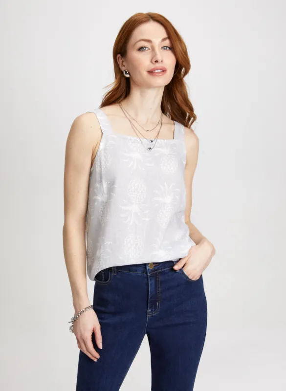 Square Neck Floral Print Cami sold by Laura