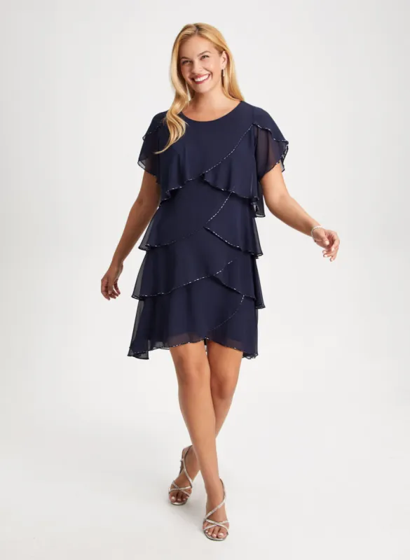 Ruffle Detail Dress sold by Laura