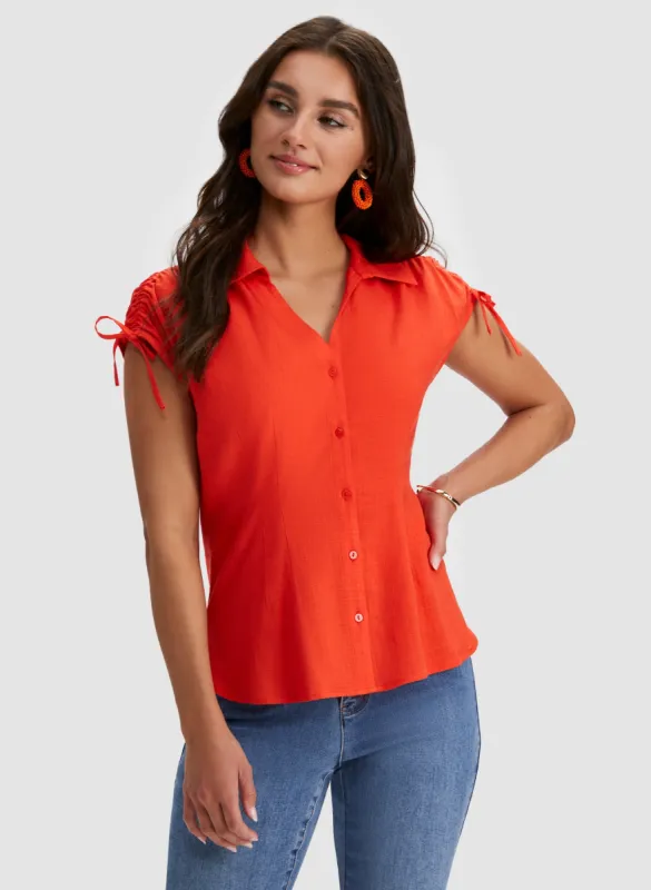 Shirt Collar Top sold by Laura