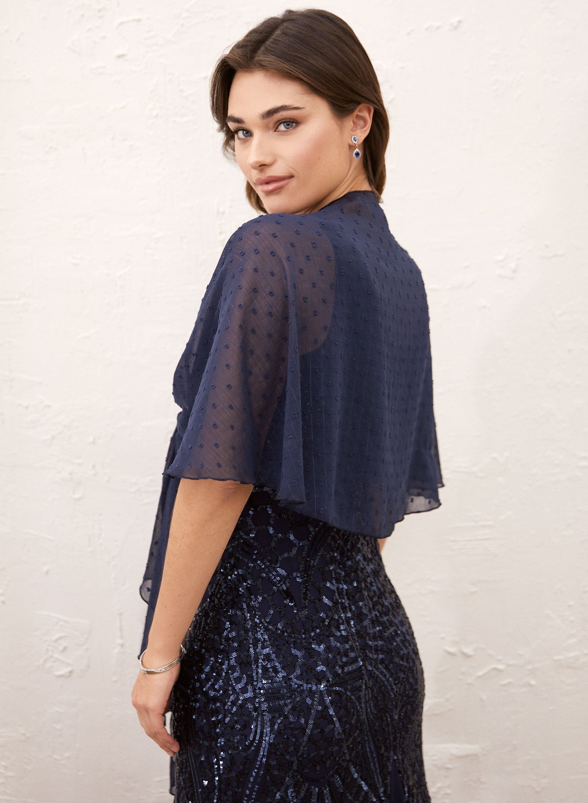 Polka Dot Detail Shawl sold by Laura product image thumbnail 2