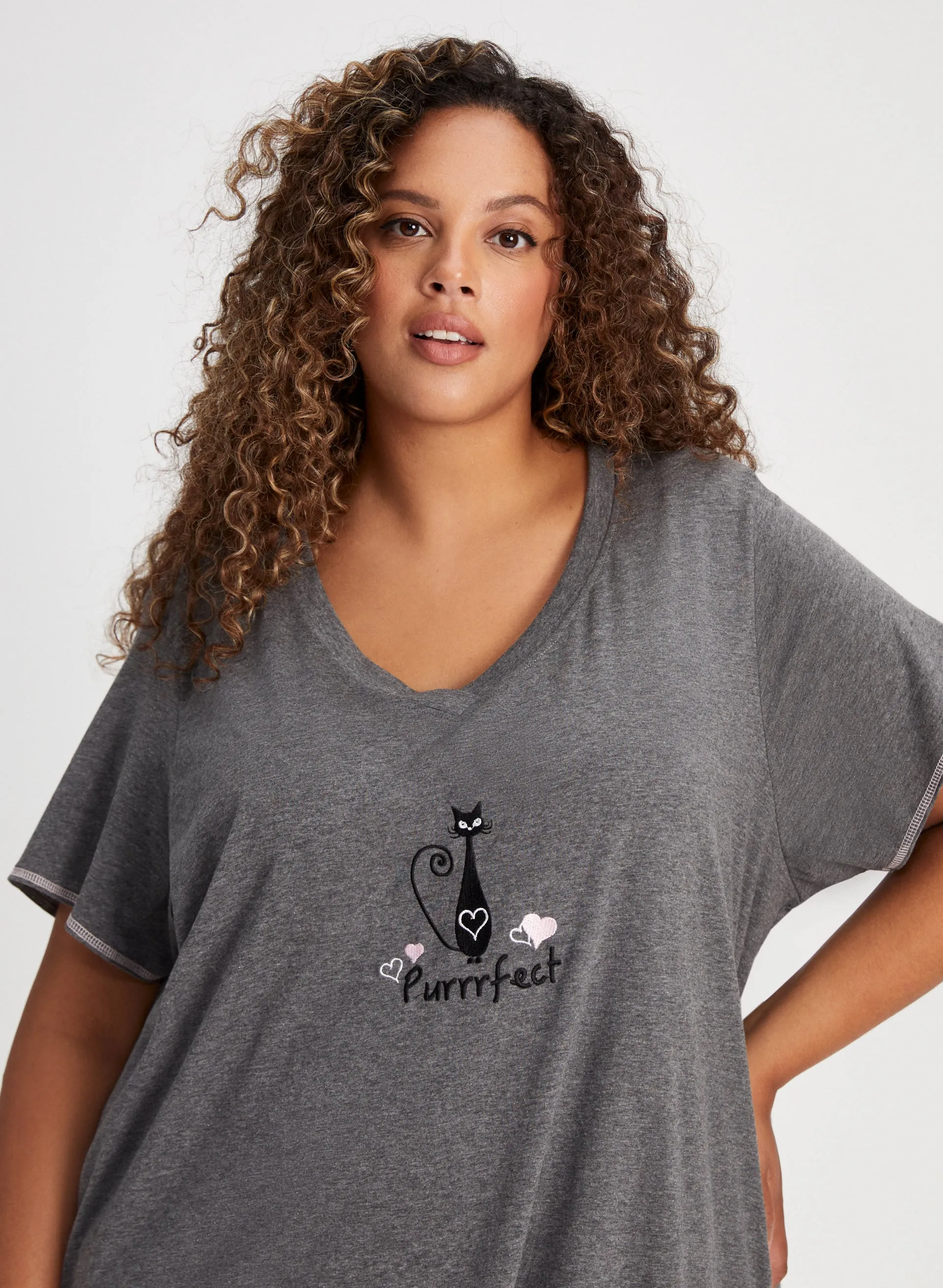 Embroidered Graphic Nightshirt sold by Laura product image thumbnail 4