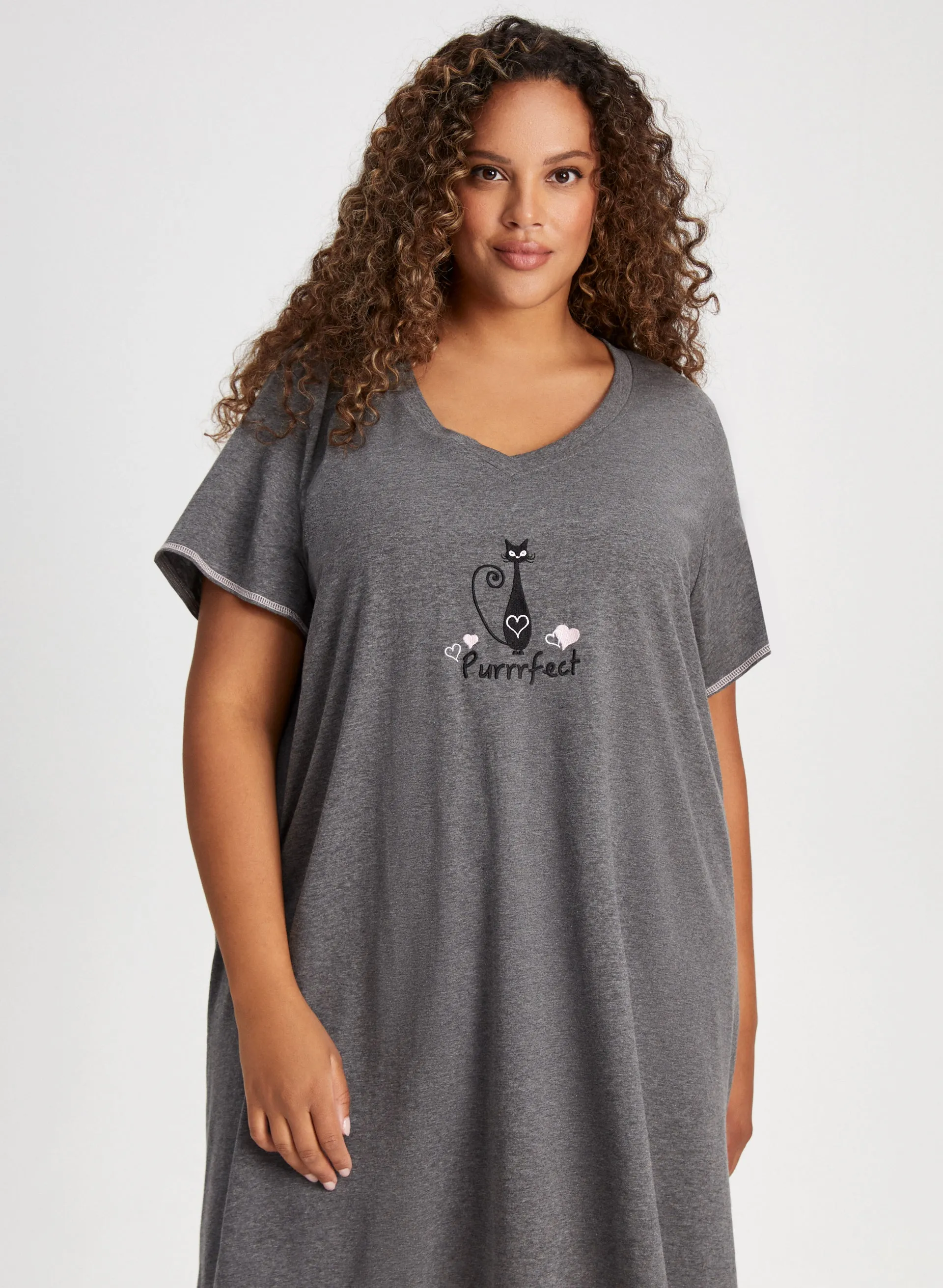 Embroidered Graphic Nightshirt sold by Laura product image thumbnail 5