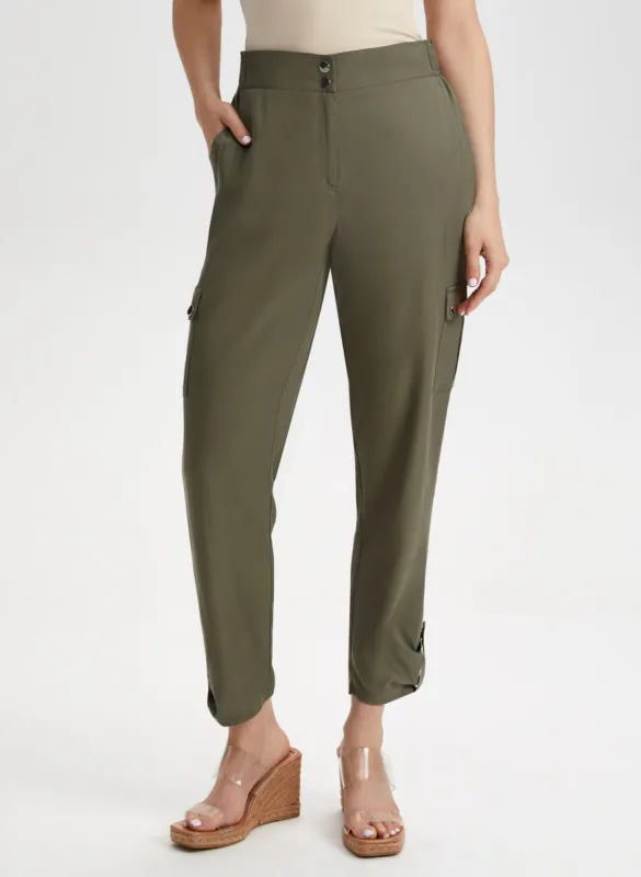 Modern Fit Tencel Cargo Pants sold by Laura