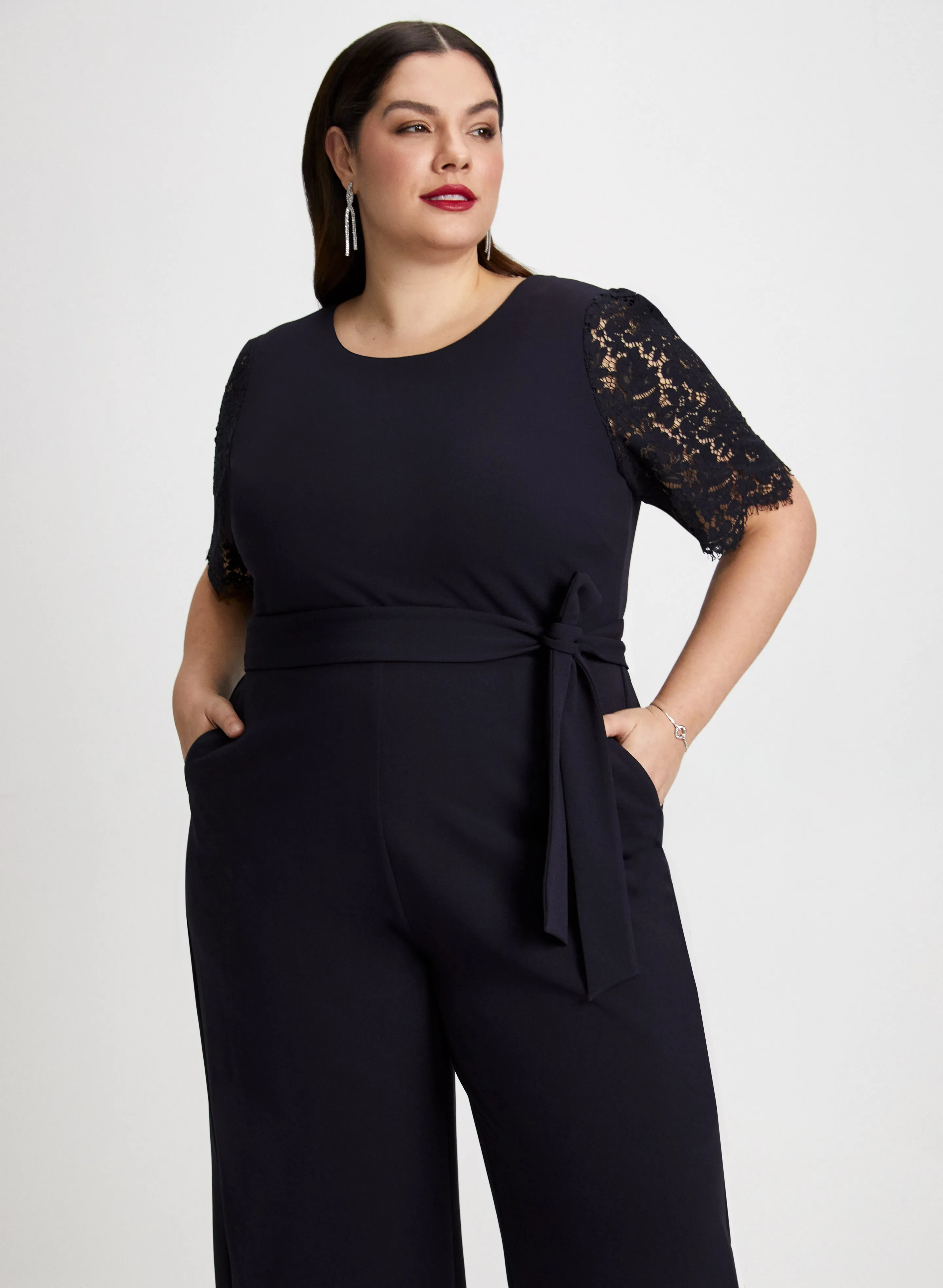 Lace Sleeve Jumpsuit sold by Laura product image thumbnail 2