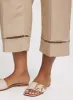 Wide Leg Linen-Blend Capris sold by Laura