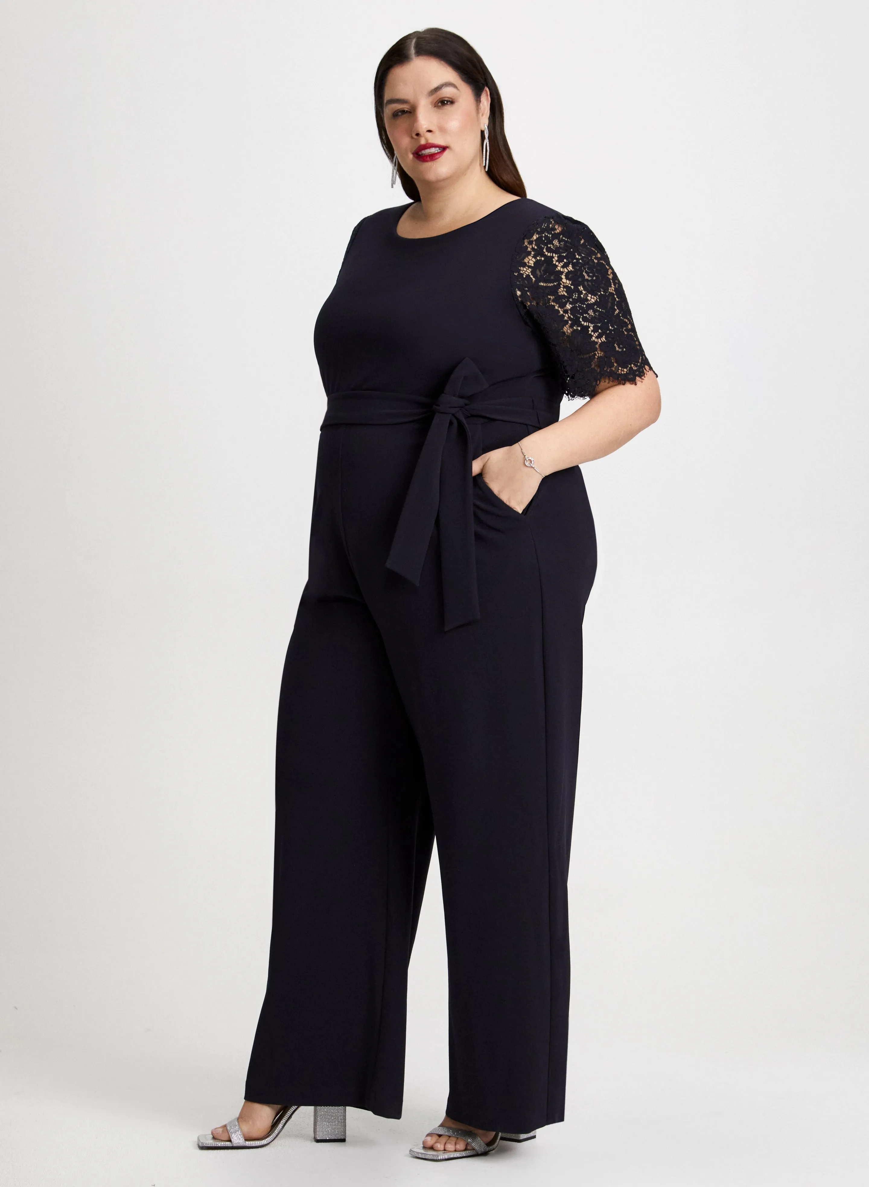 Lace Sleeve Jumpsuit sold by Laura product image thumbnail 4