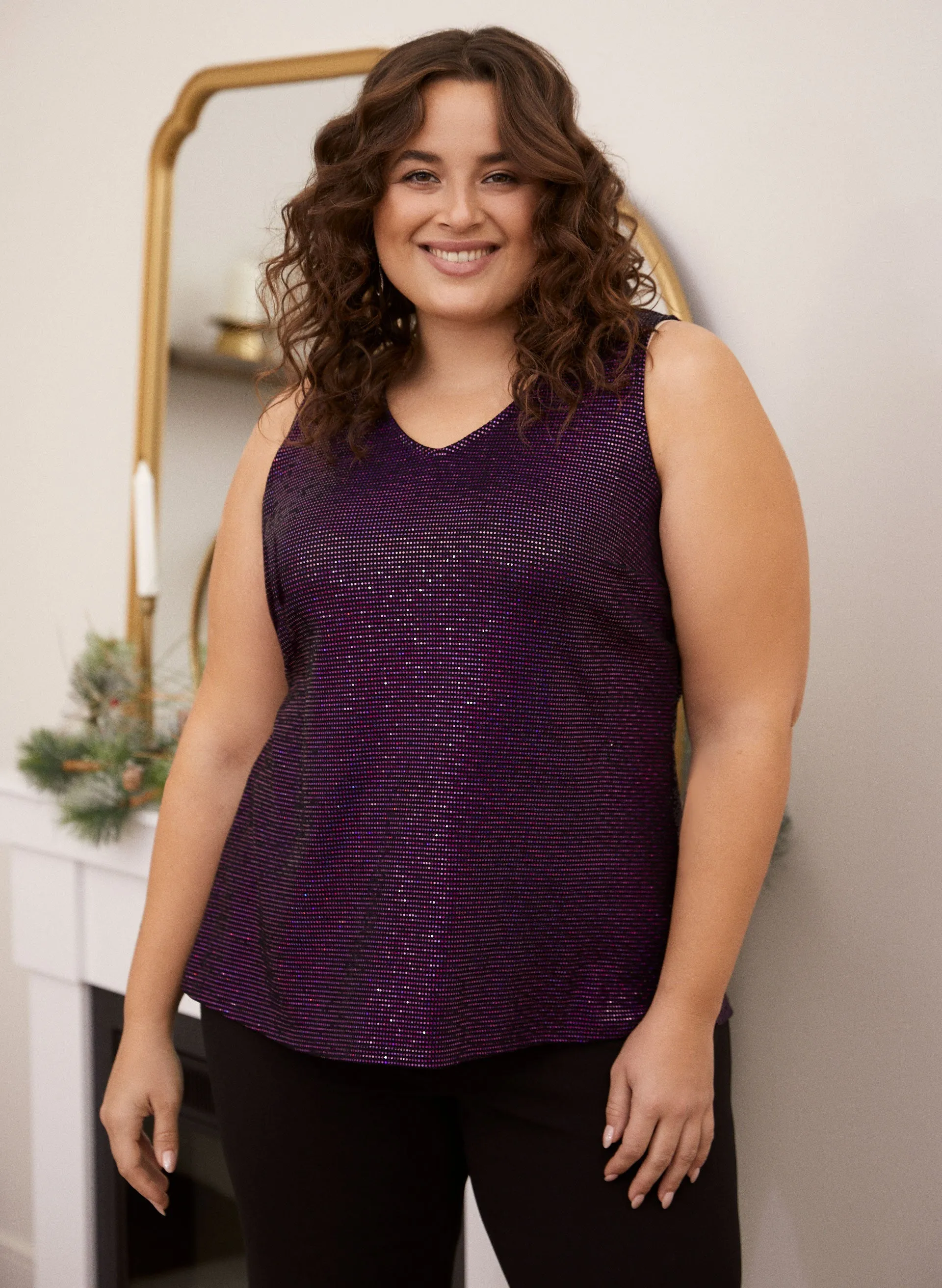 A-Line Sequin Top sold by Laura