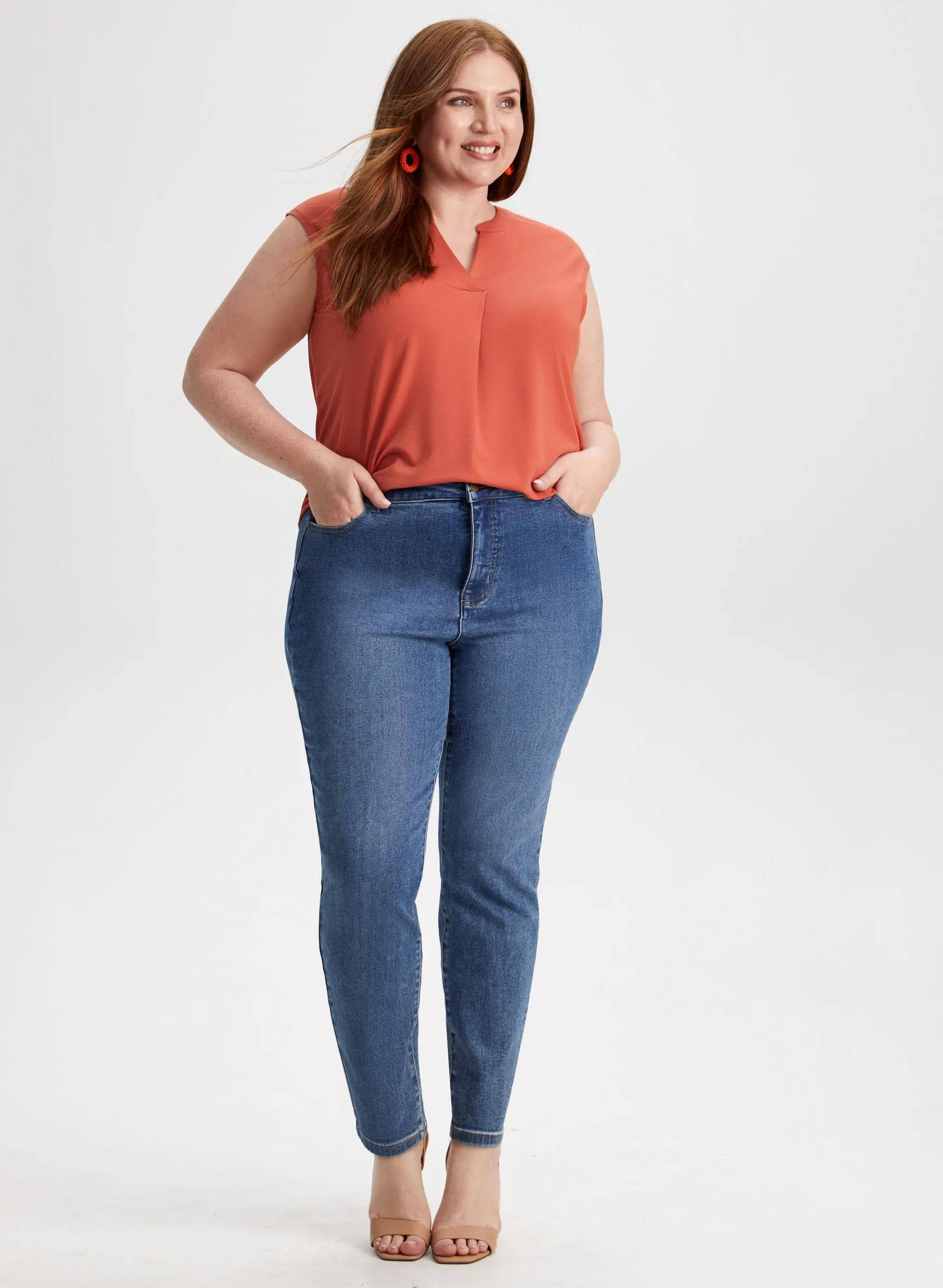 Split V-Neck Top sold by Laura product image thumbnail 3