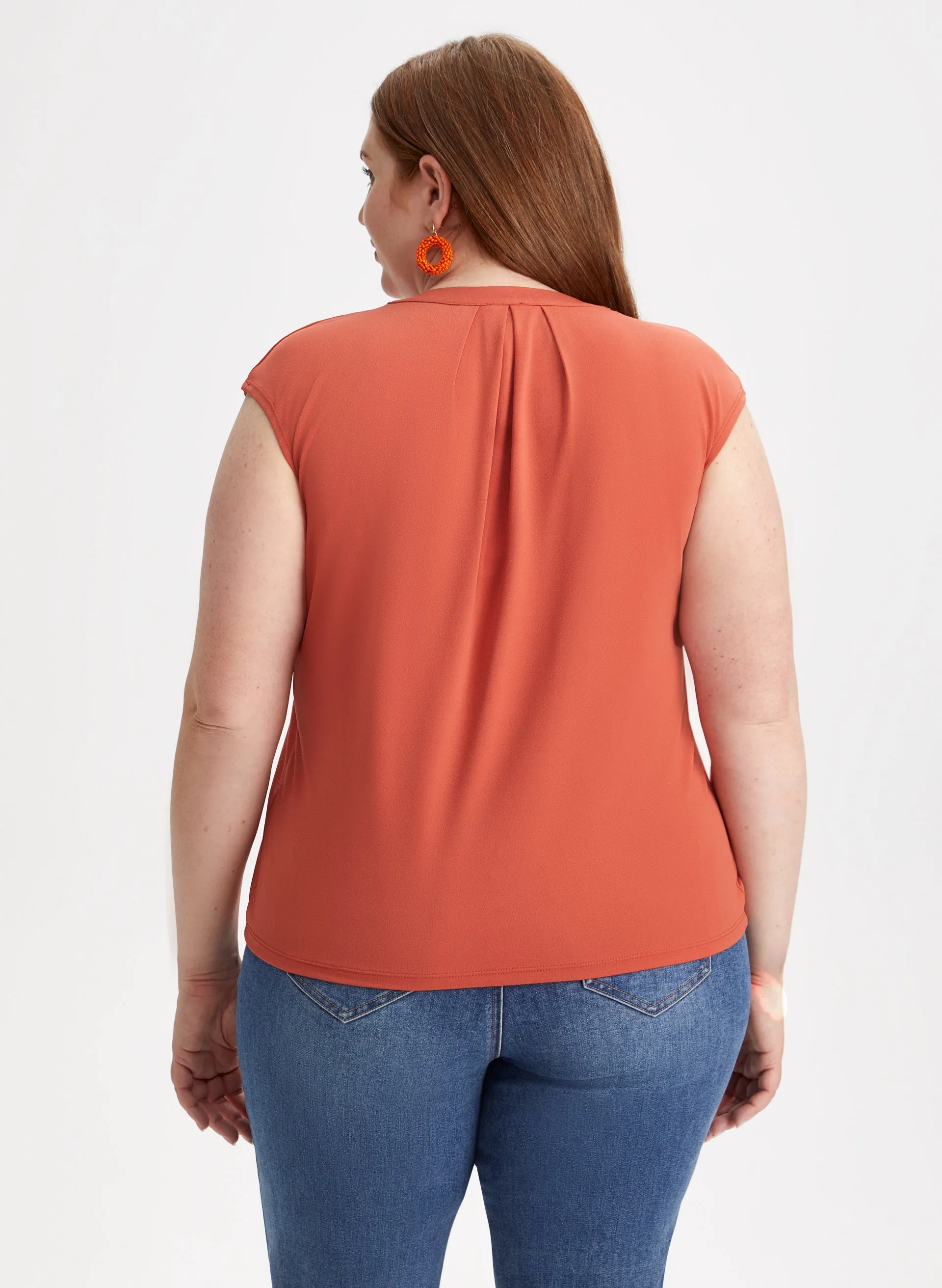 Split V-Neck Top sold by Laura product image thumbnail 4