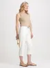 Slit Detail Straight-Leg Capris sold by Laura