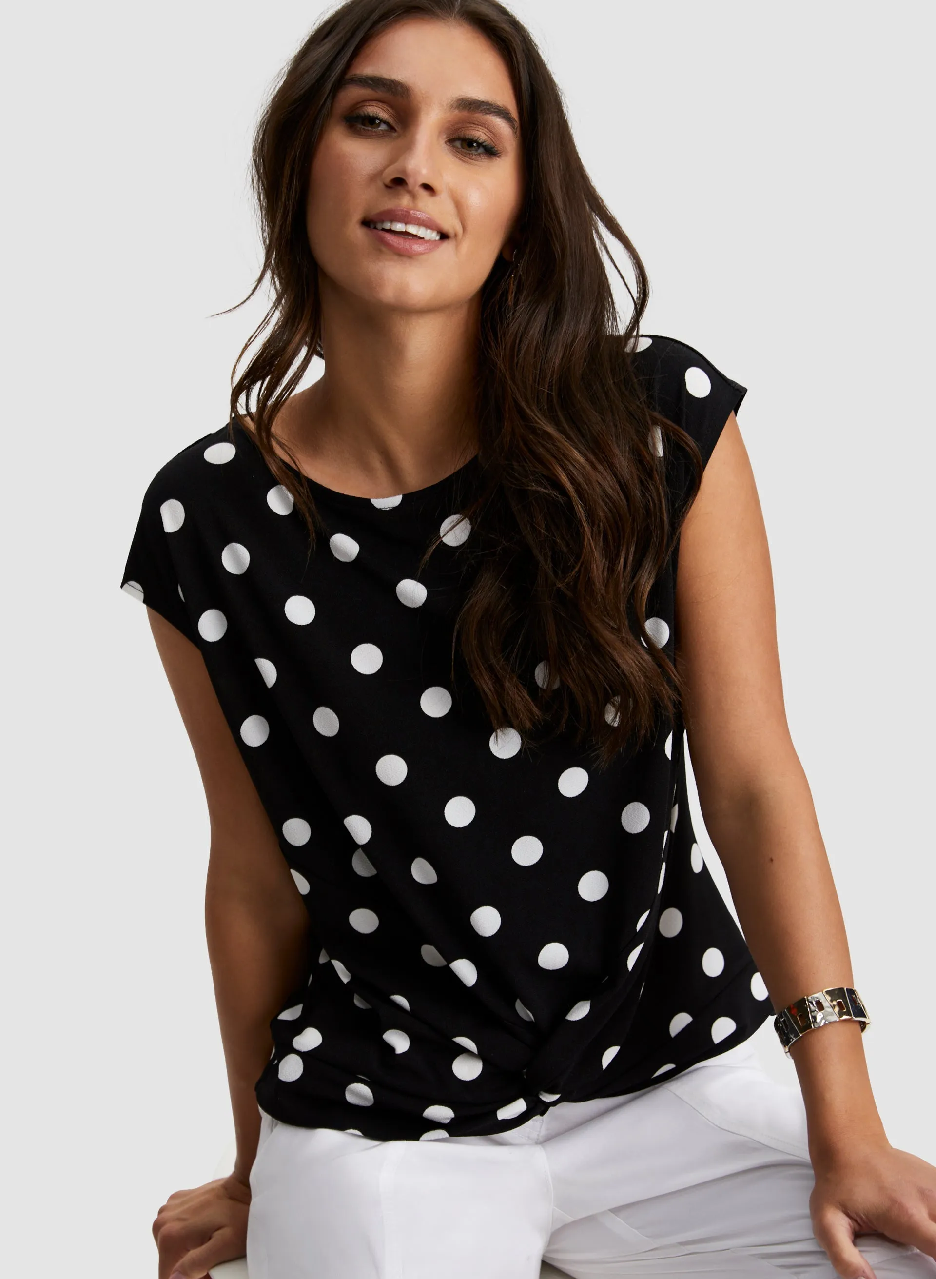 Polka Dot Print Top sold by Laura product image thumbnail 2