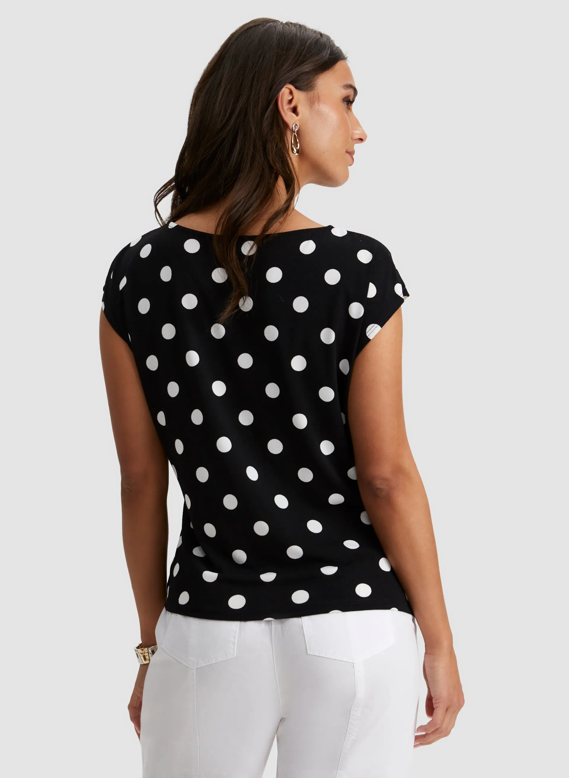 Polka Dot Print Top sold by Laura product image thumbnail 4