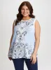 Sleeveless Paisley Scoop-Neck Top sold by Laura