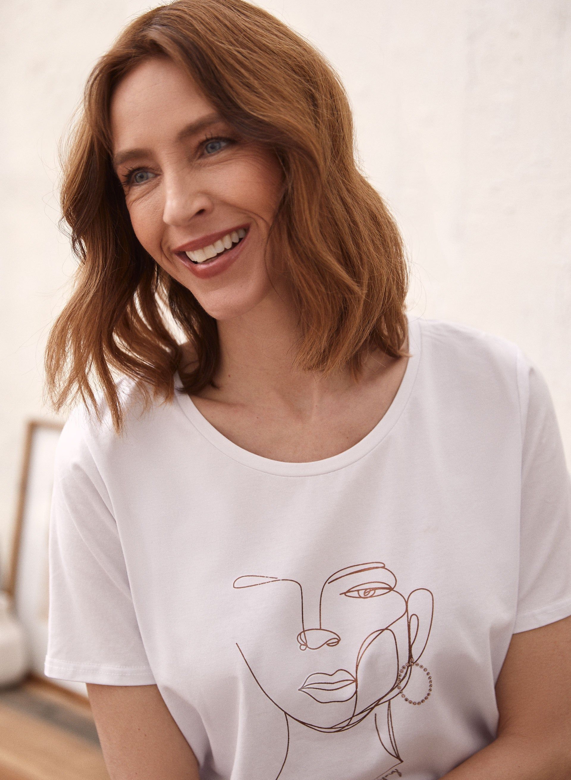 Sketch Print Tee sold by Laura