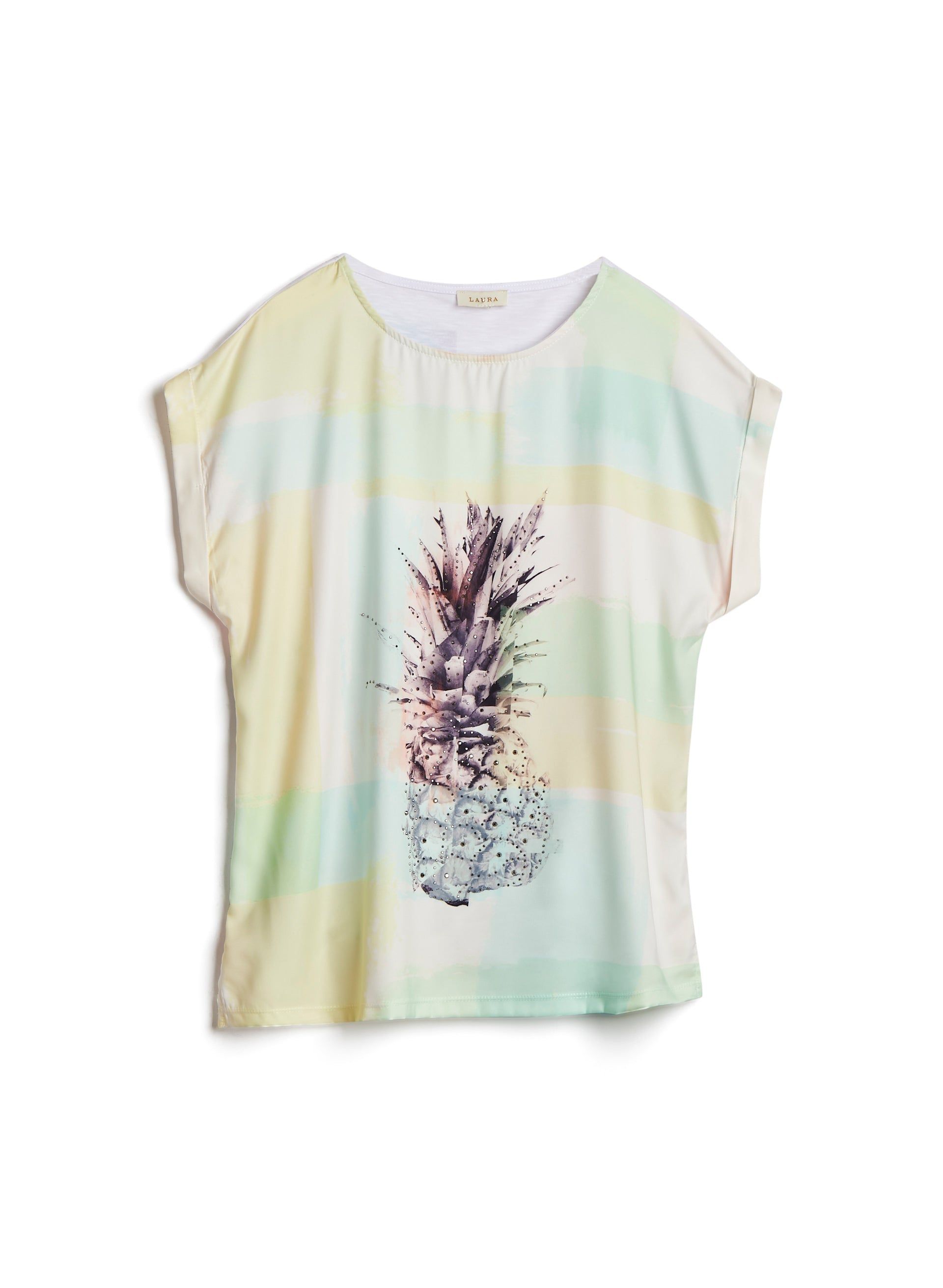 Embellished Tropical Print Tee sold by Laura product image thumbnail 5